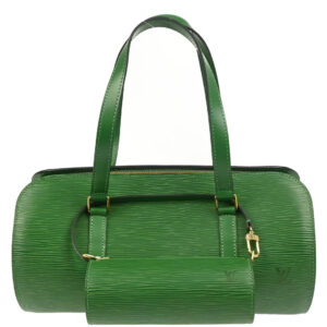 Louis Vuitton 1996 Green Epi Soufflot Handbag M52224