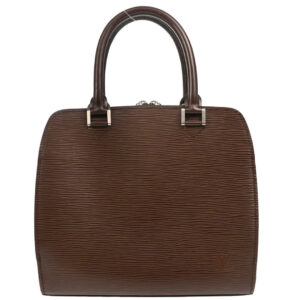 Louis Vuitton 2003 Brown Epi Pont Neuf Handbag M5205D