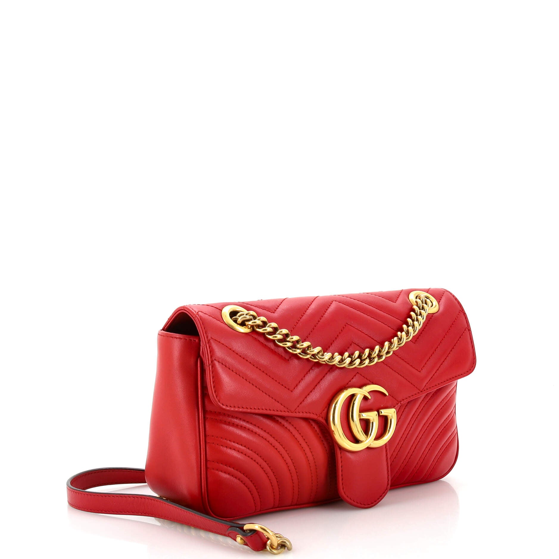 GG Marmont Flap Bag Matelasse Leather Small – Image 2
