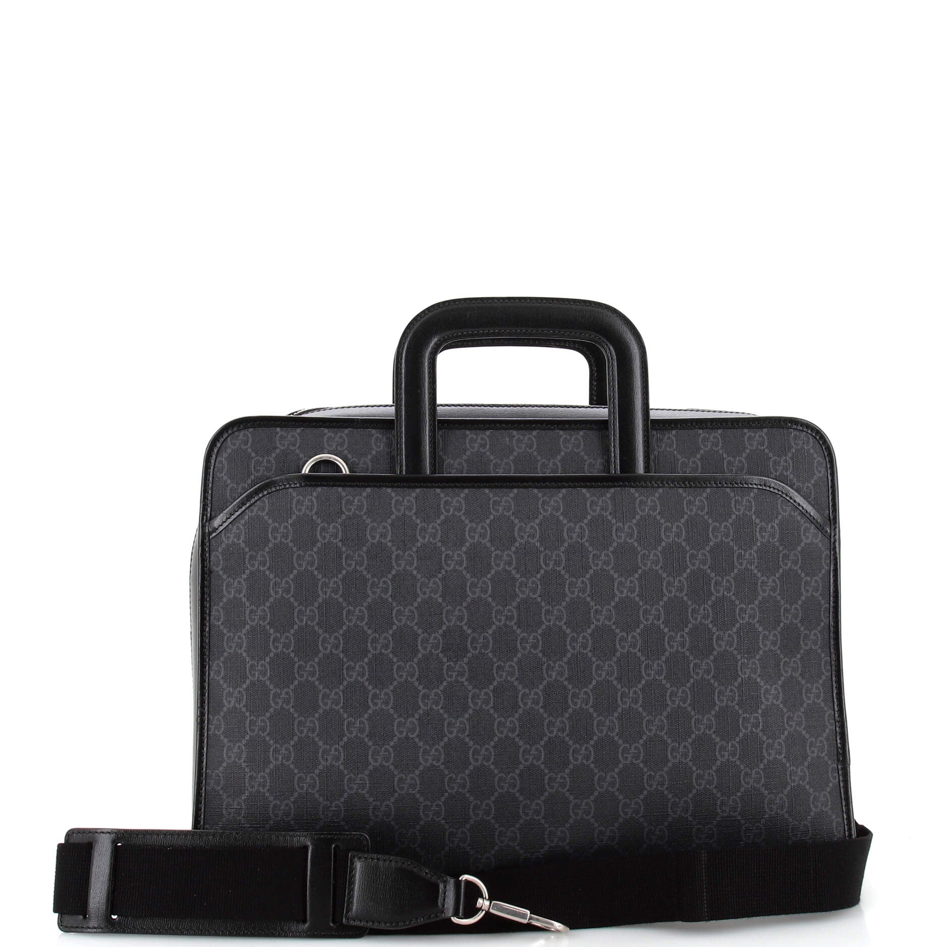 Interlocking G Patch Convertible Briefacase GG Coated Canvas – Image 3