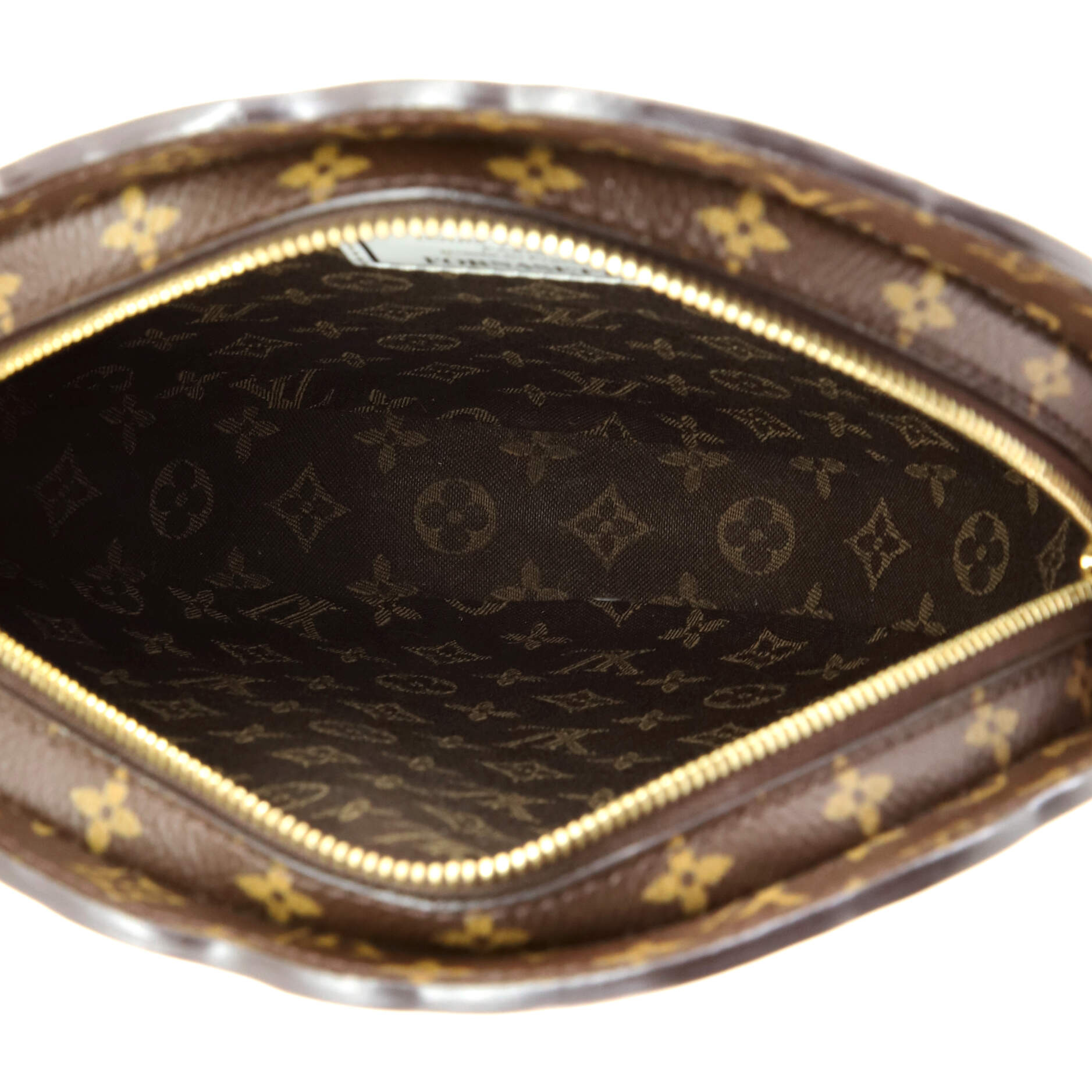 Pochette Tete Limited Edition Fornasetti Architettura Print Leather and Monogram Canvas – Image 5