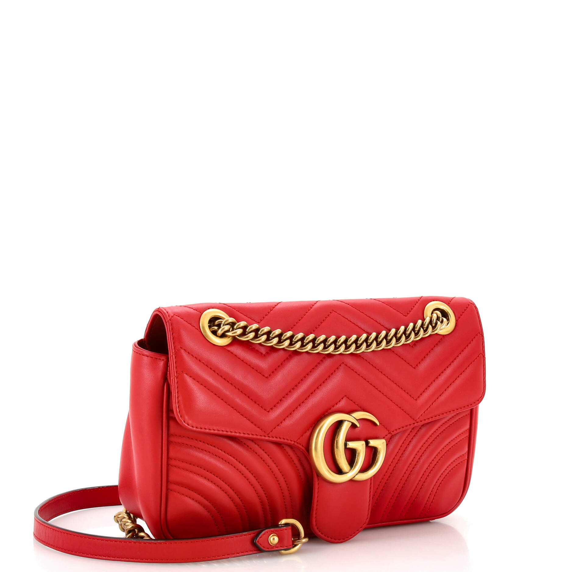 GG Marmont Flap Bag Matelasse Leather Small – Image 2
