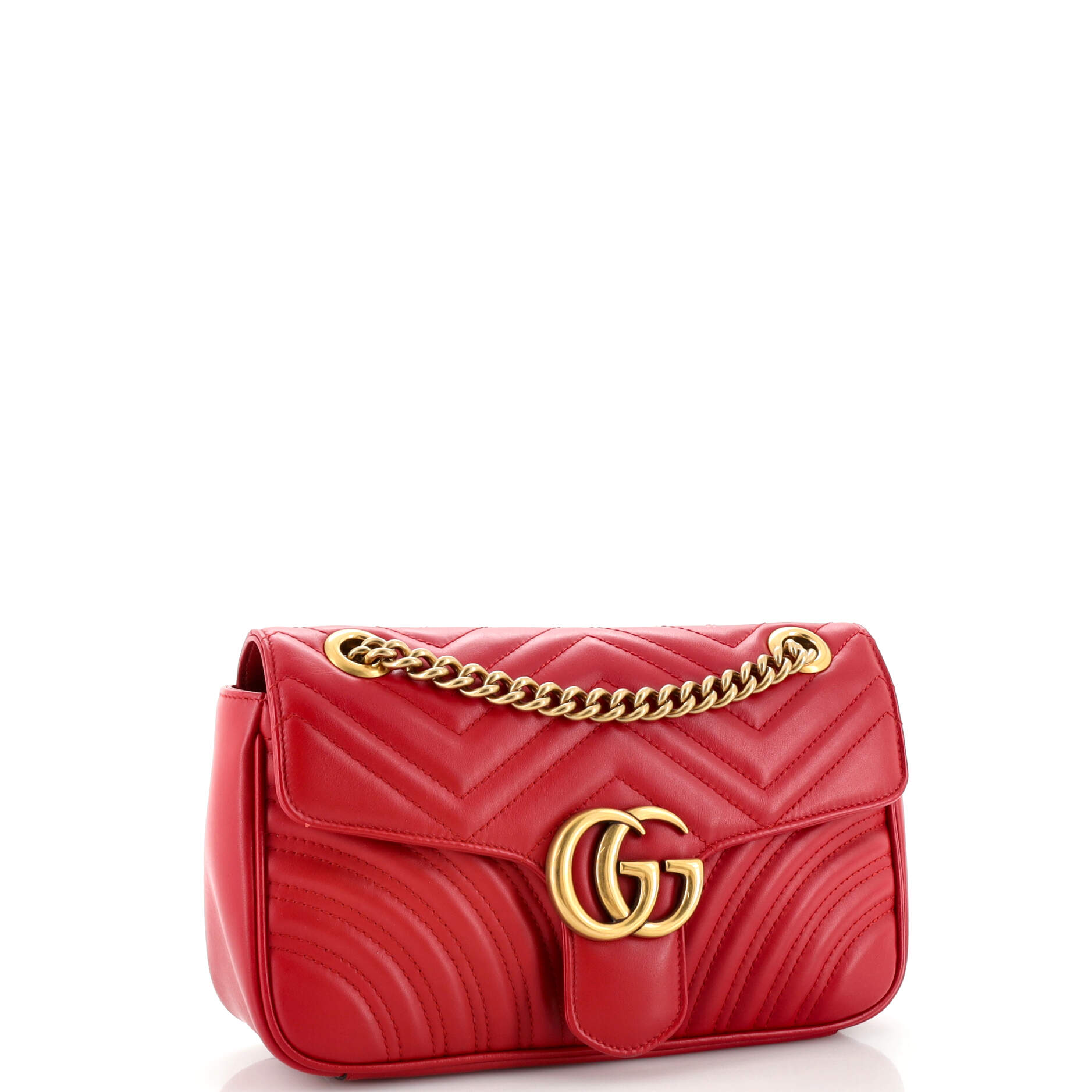 GG Marmont Flap Bag Matelasse Leather Small – Image 2