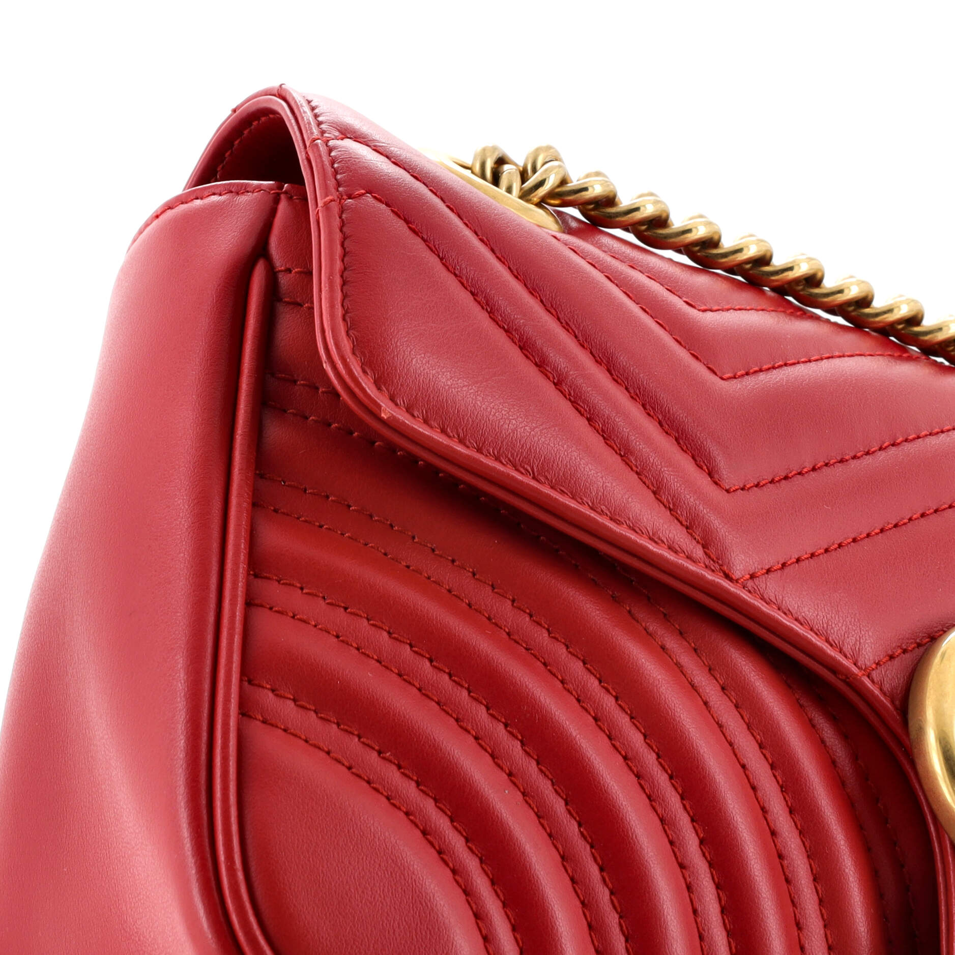 GG Marmont Flap Bag Matelasse Leather Small – Image 7