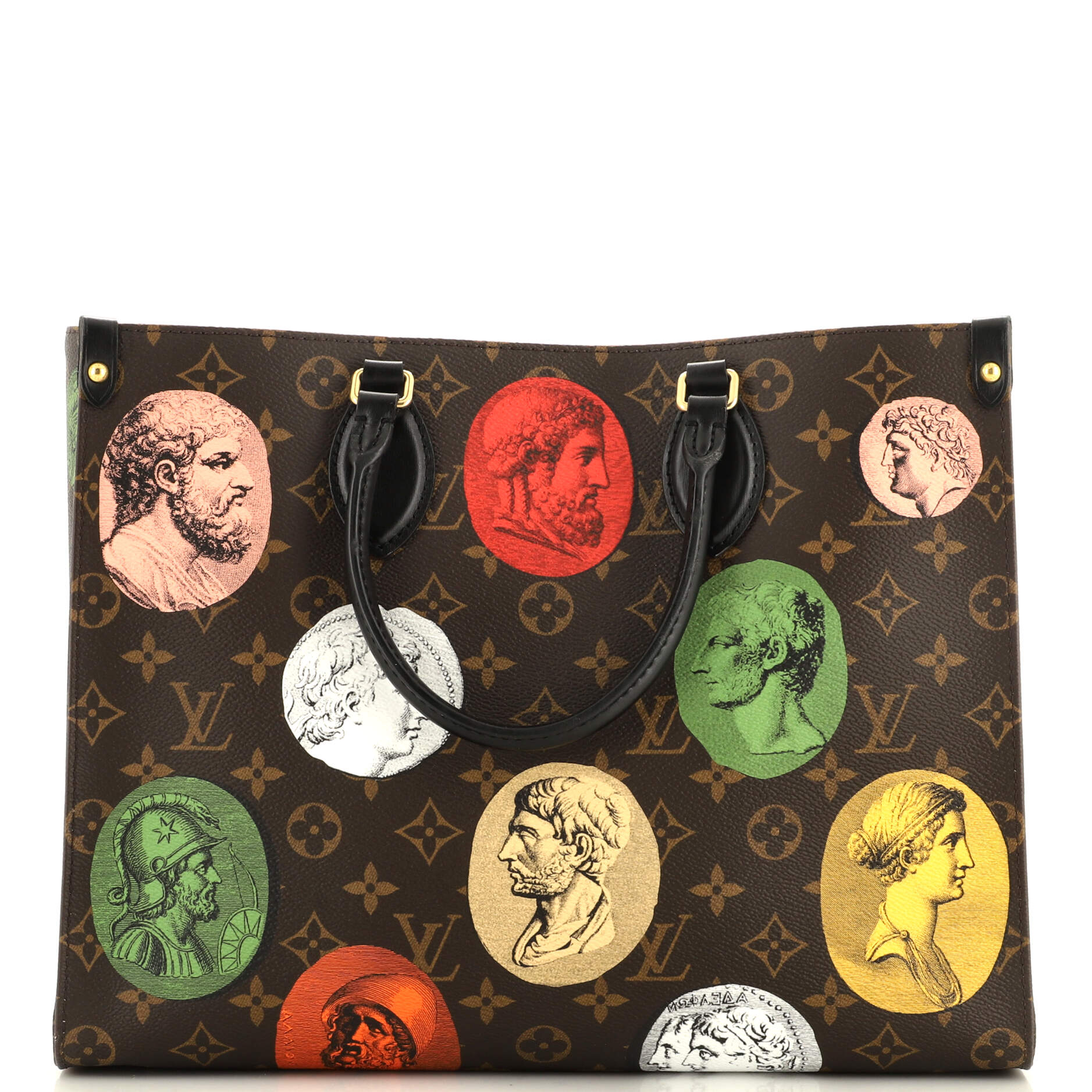 OnTheGo Tote Limited Edition Fornasetti Cameo Monogram Canvas MM – Image 3