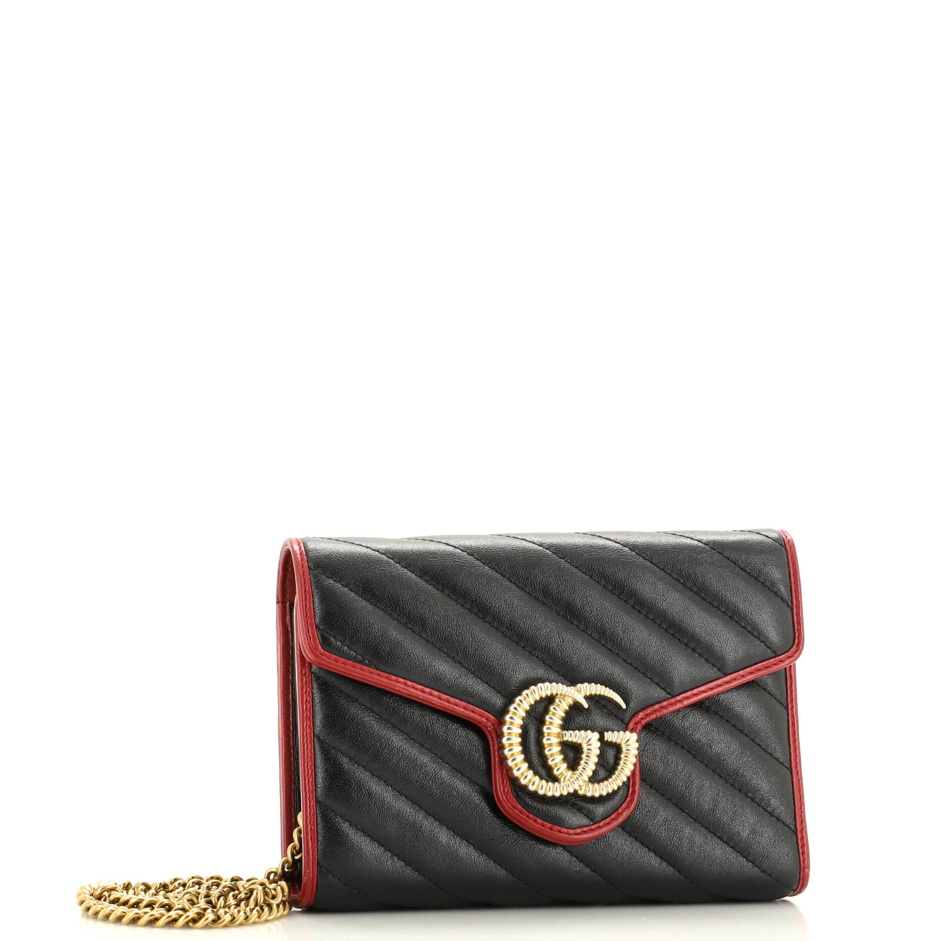 GG Marmont Chain Wallet Diagonal Quilted Leather Mini – Image 2