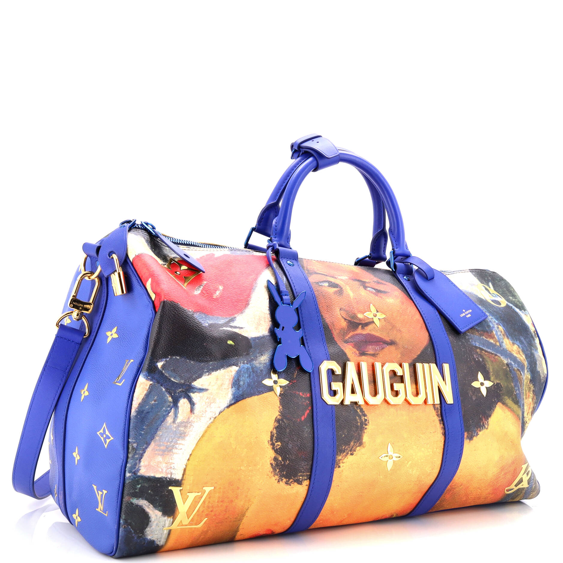 Keepall Bandouliere Bag Limited Edition Jeff Koons Gauguin Print Canvas 50 – Image 2