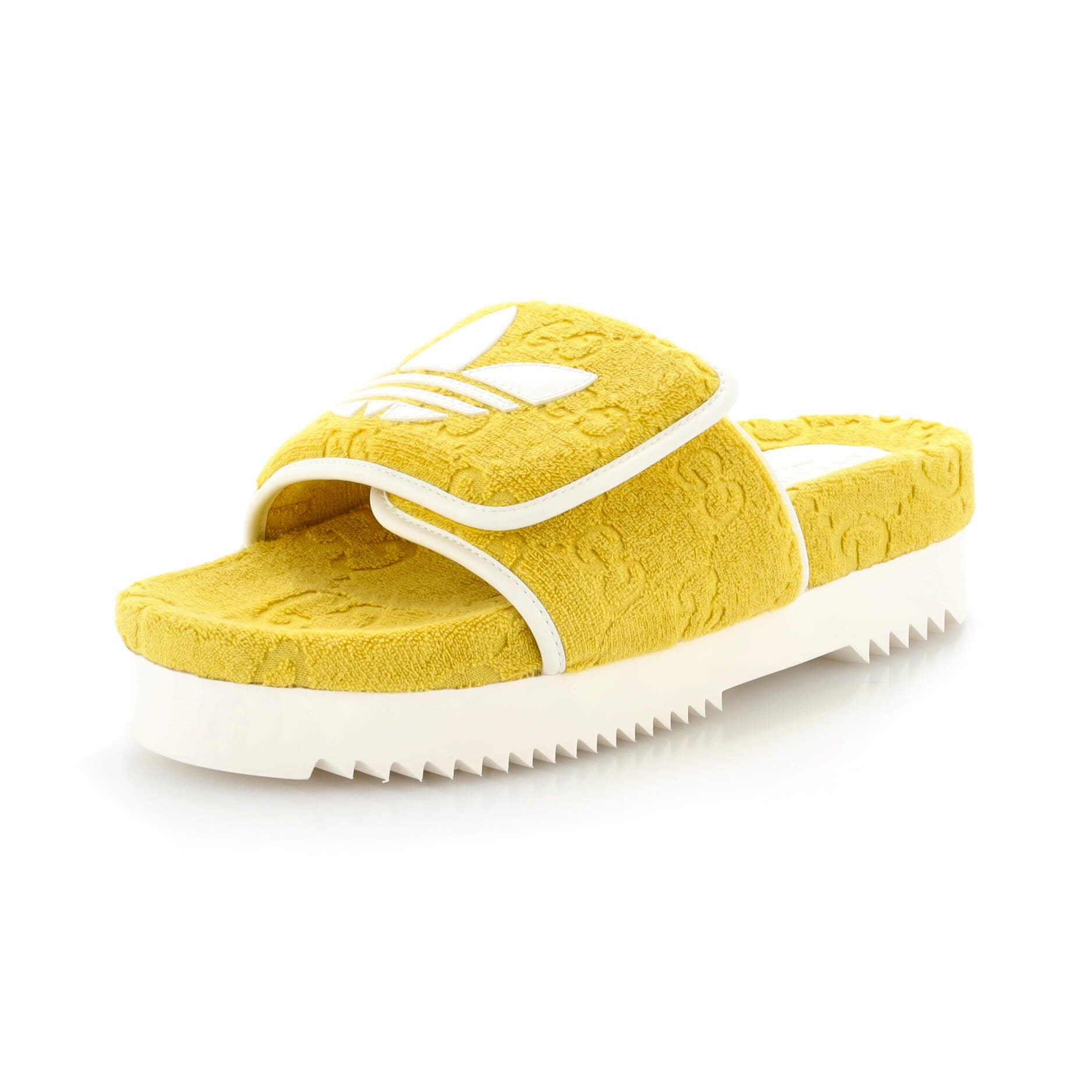 x Adidas Women's Platform Slide Sandals Terry Cloth
