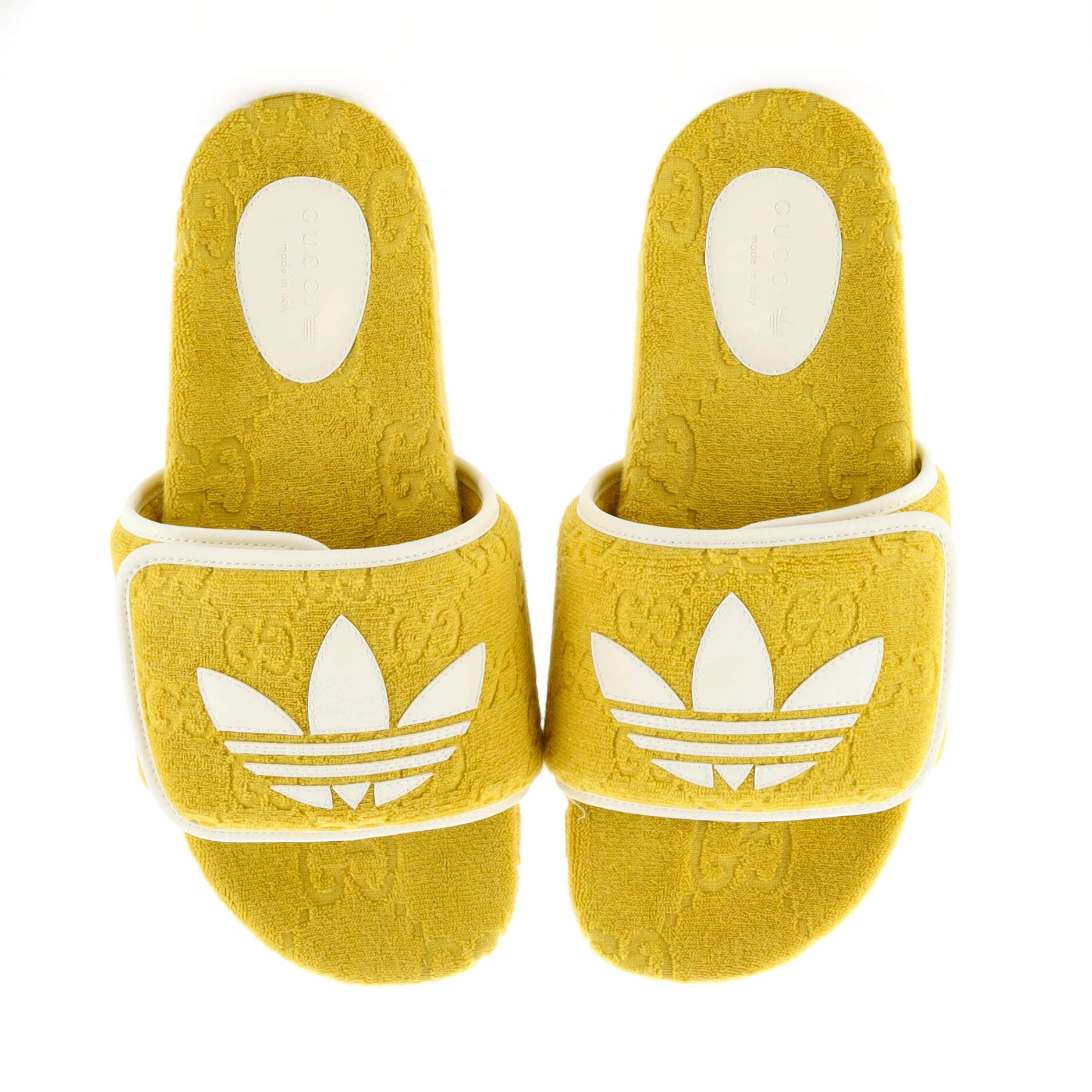 x Adidas Women's Platform Slide Sandals Terry Cloth – Image 2