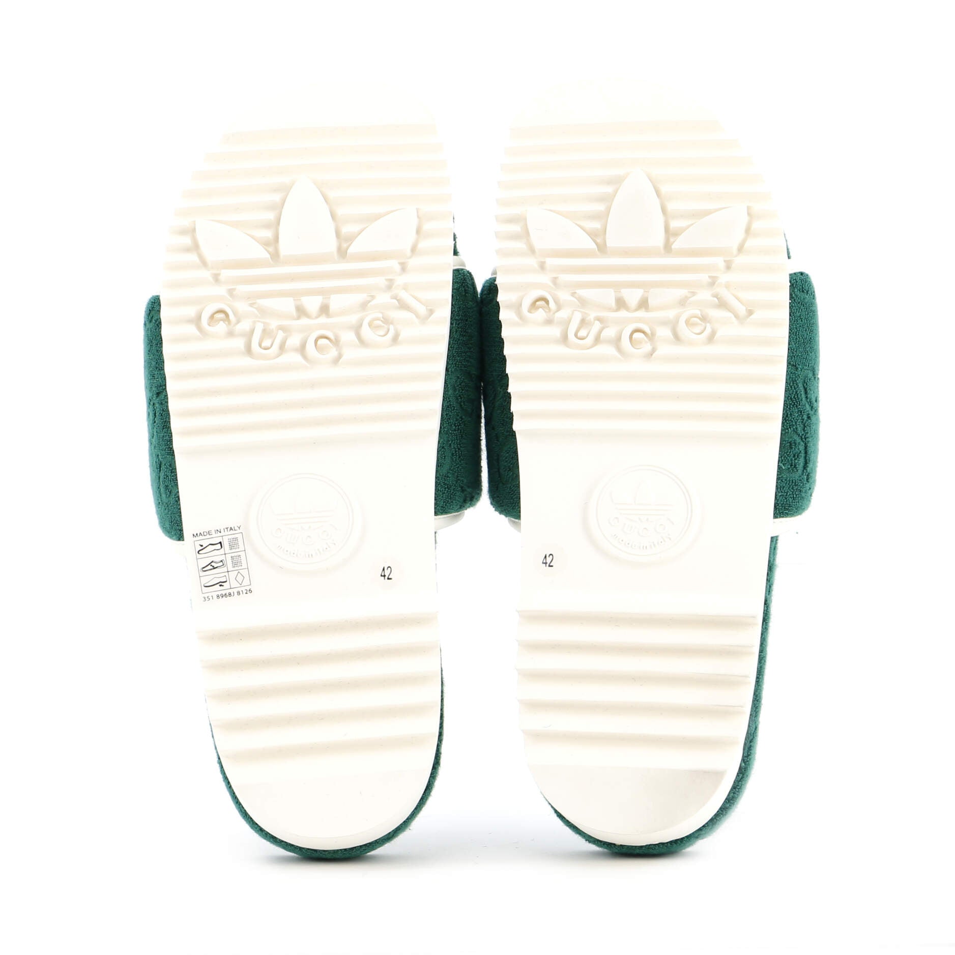 x Adidas Women's Platform Slide Sandals Terry Cloth – Image 4