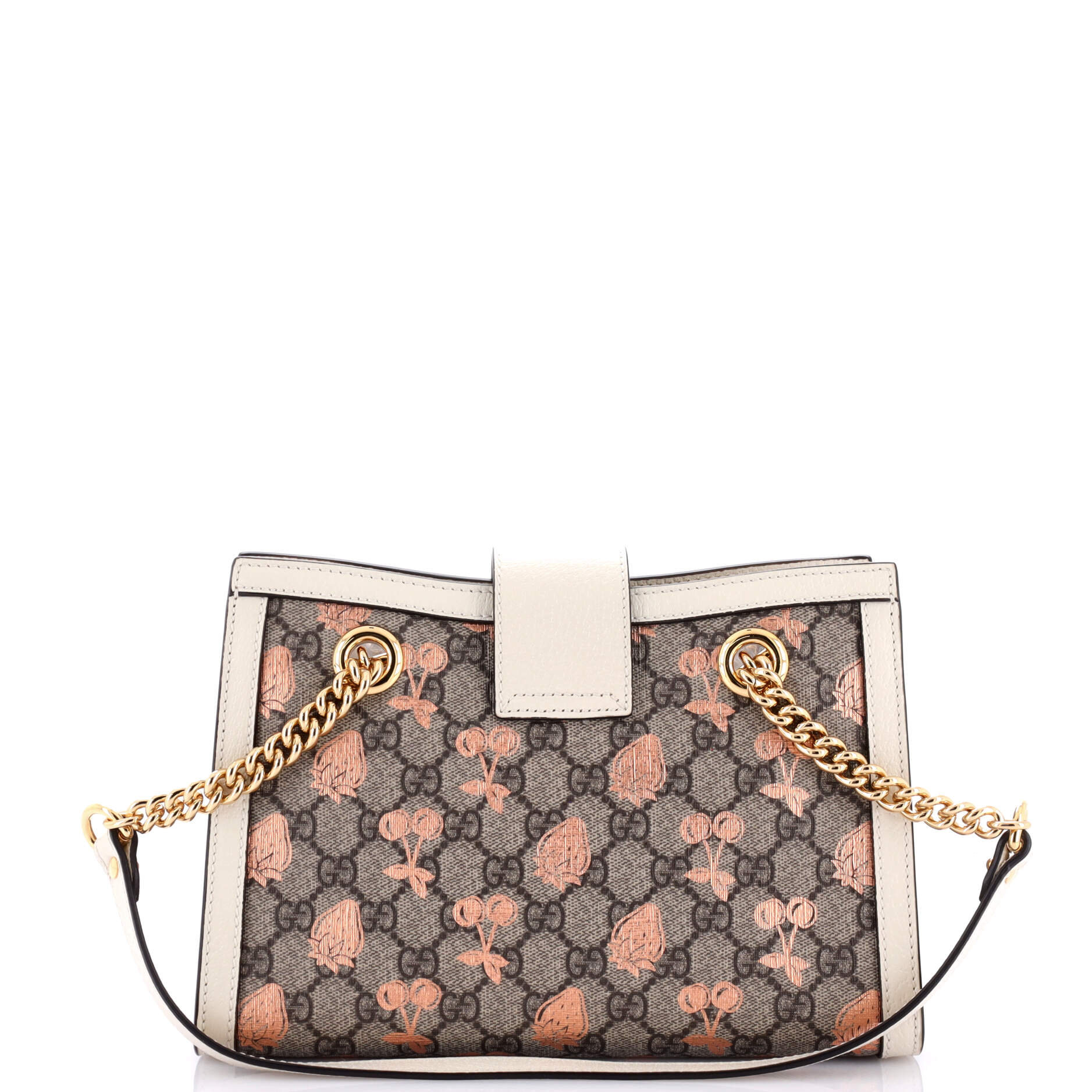 Padlock Chain Tote Printed GG Coated Canvas Small – Image 3