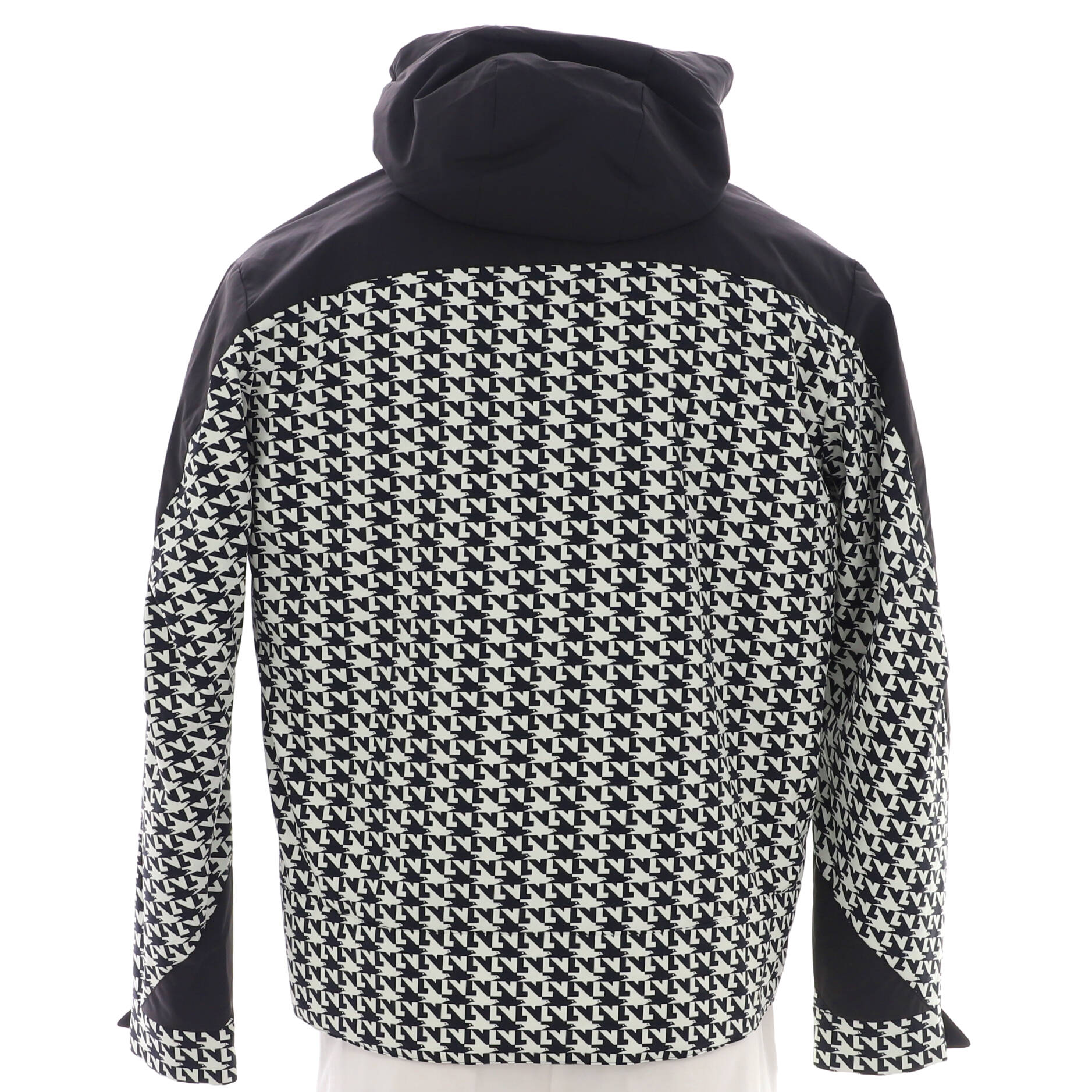 Men's LV Doves Houndstooth Padded Hooded Blouson Polyamide Blend – Image 2