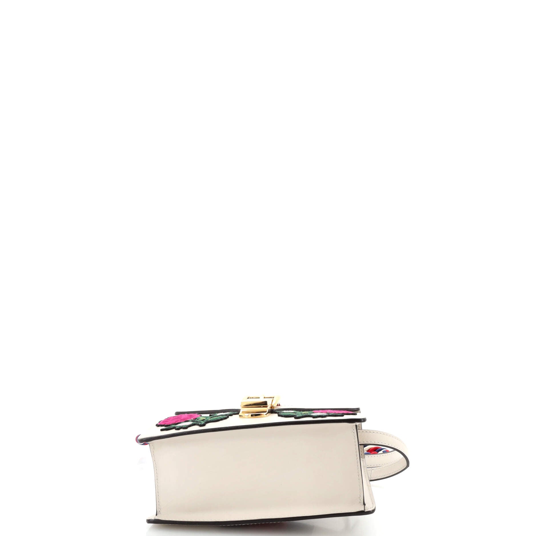 Sylvie Top Handle Bag Embroidered Leather Mini – Image 4