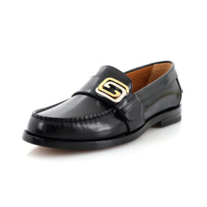 Men's GG Buckle Loafers Leather