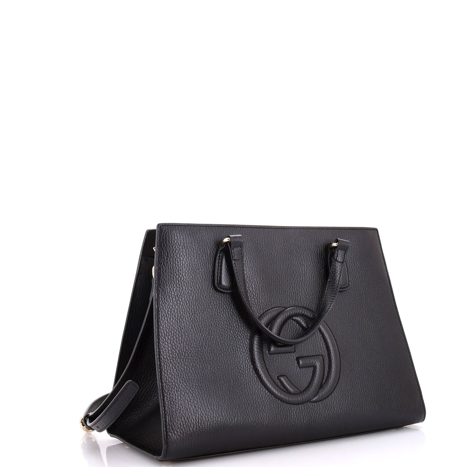 Soho Convertible Top Handle Satchel Leather Medium – Image 2