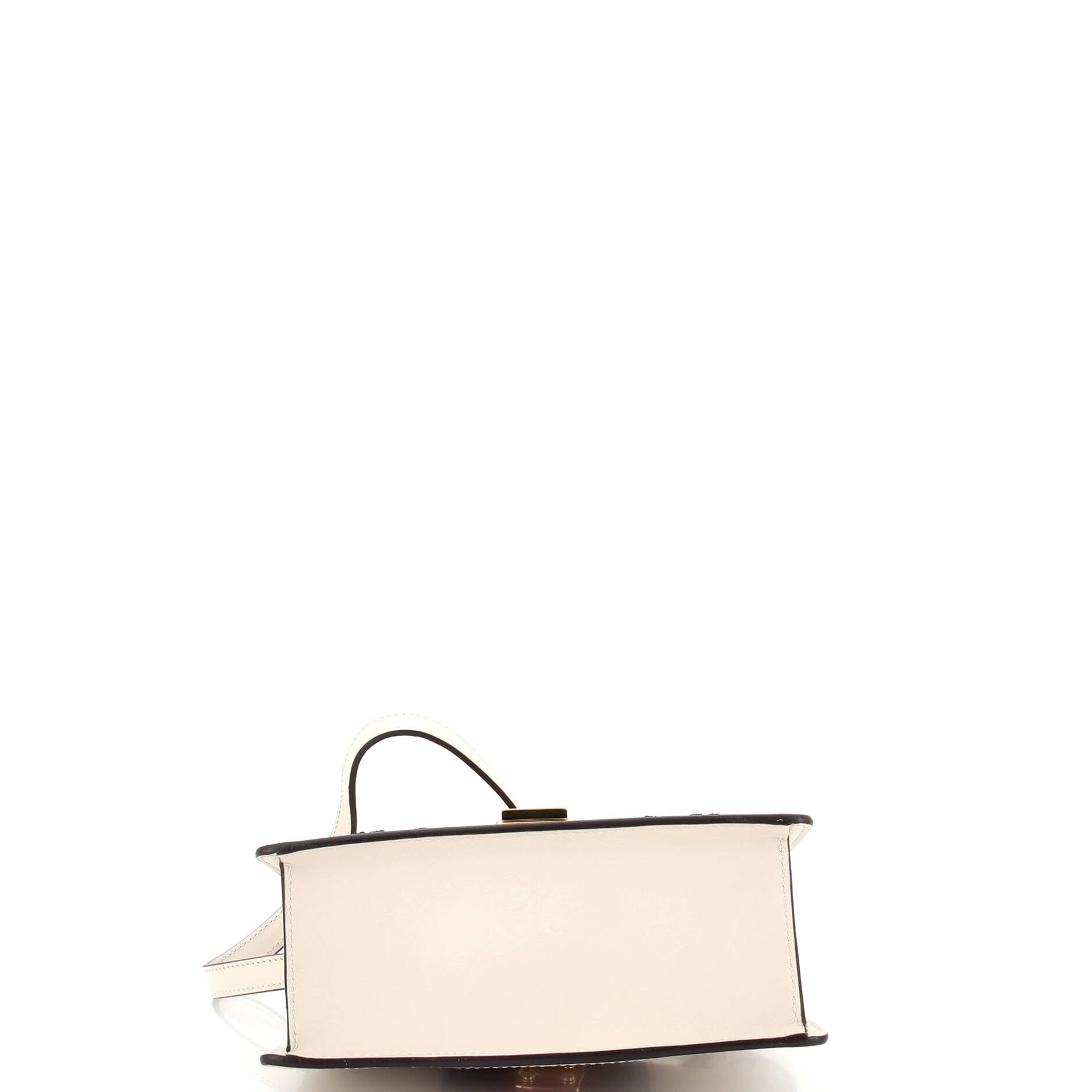 Sylvie Top Handle Bag Embroidered Leather Mini – Image 4