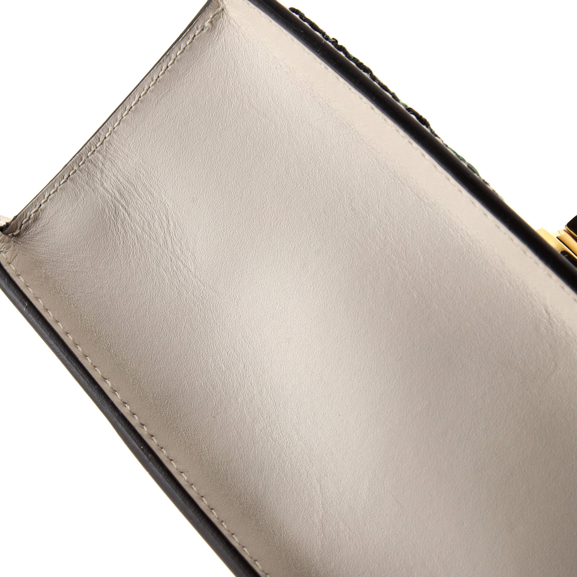 Sylvie Top Handle Bag Embroidered Leather Mini – Image 6