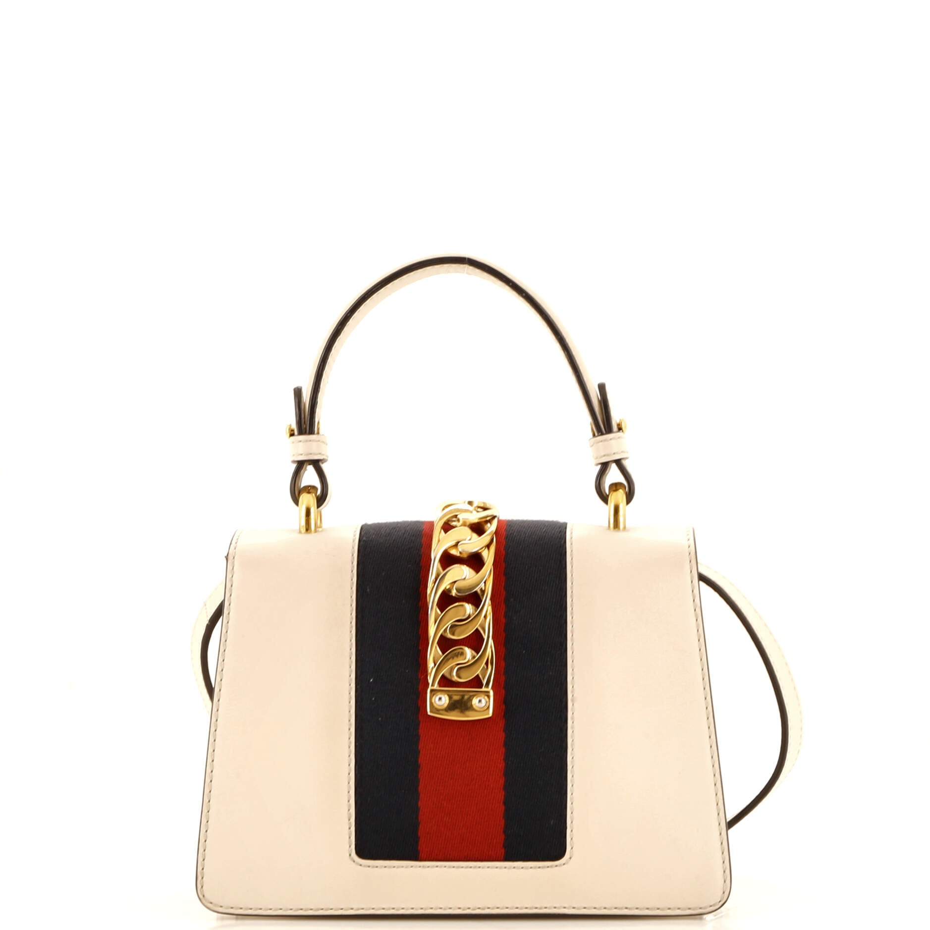 Sylvie Top Handle Bag Embroidered Leather Mini – Image 3