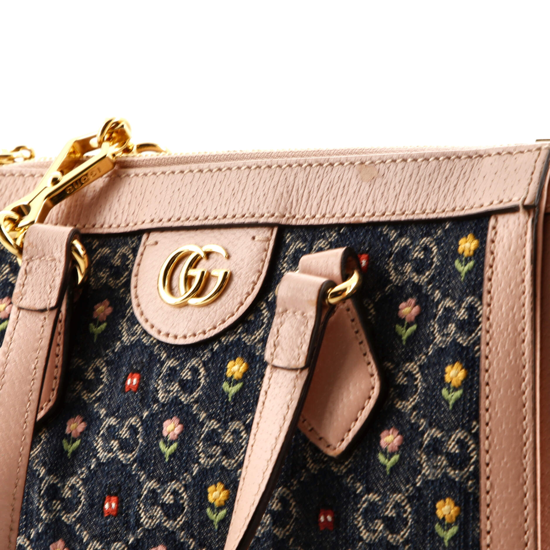 Ophidia Top Handle Tote Printed GG Denim Small – Image 7