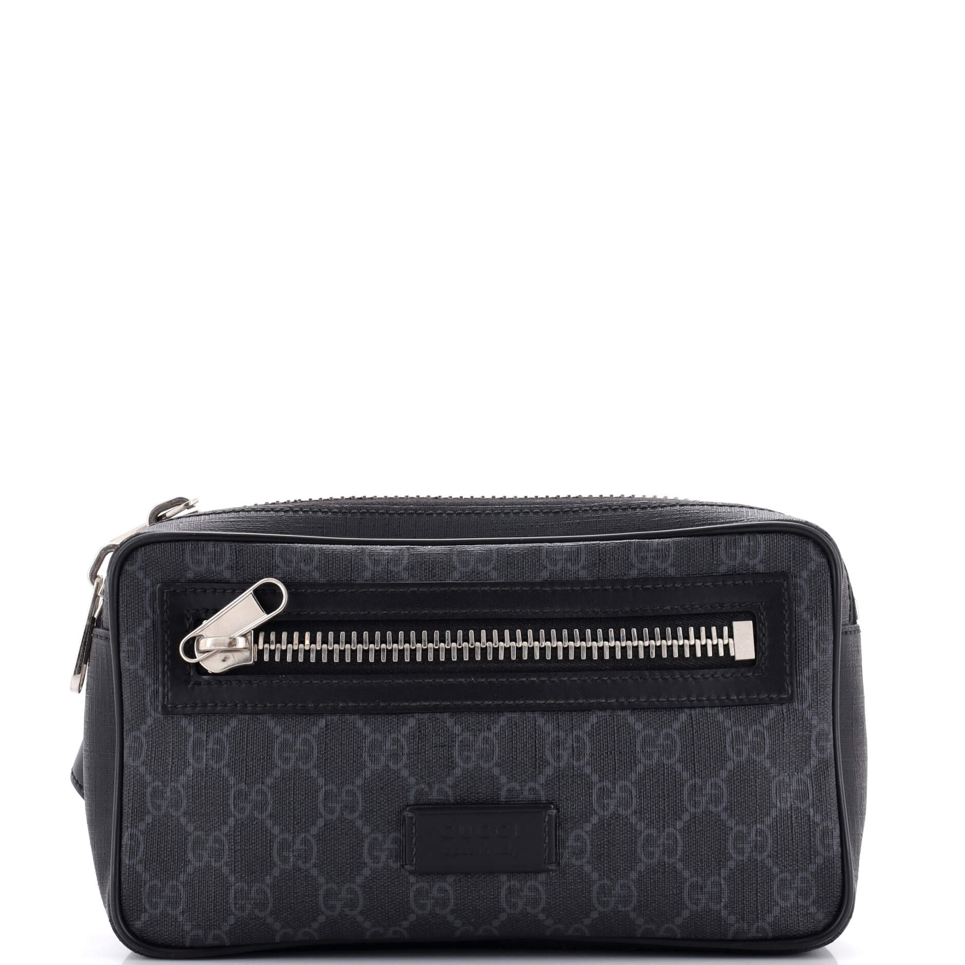 Soft Zip Belt Bag GG Coated Canvas Small