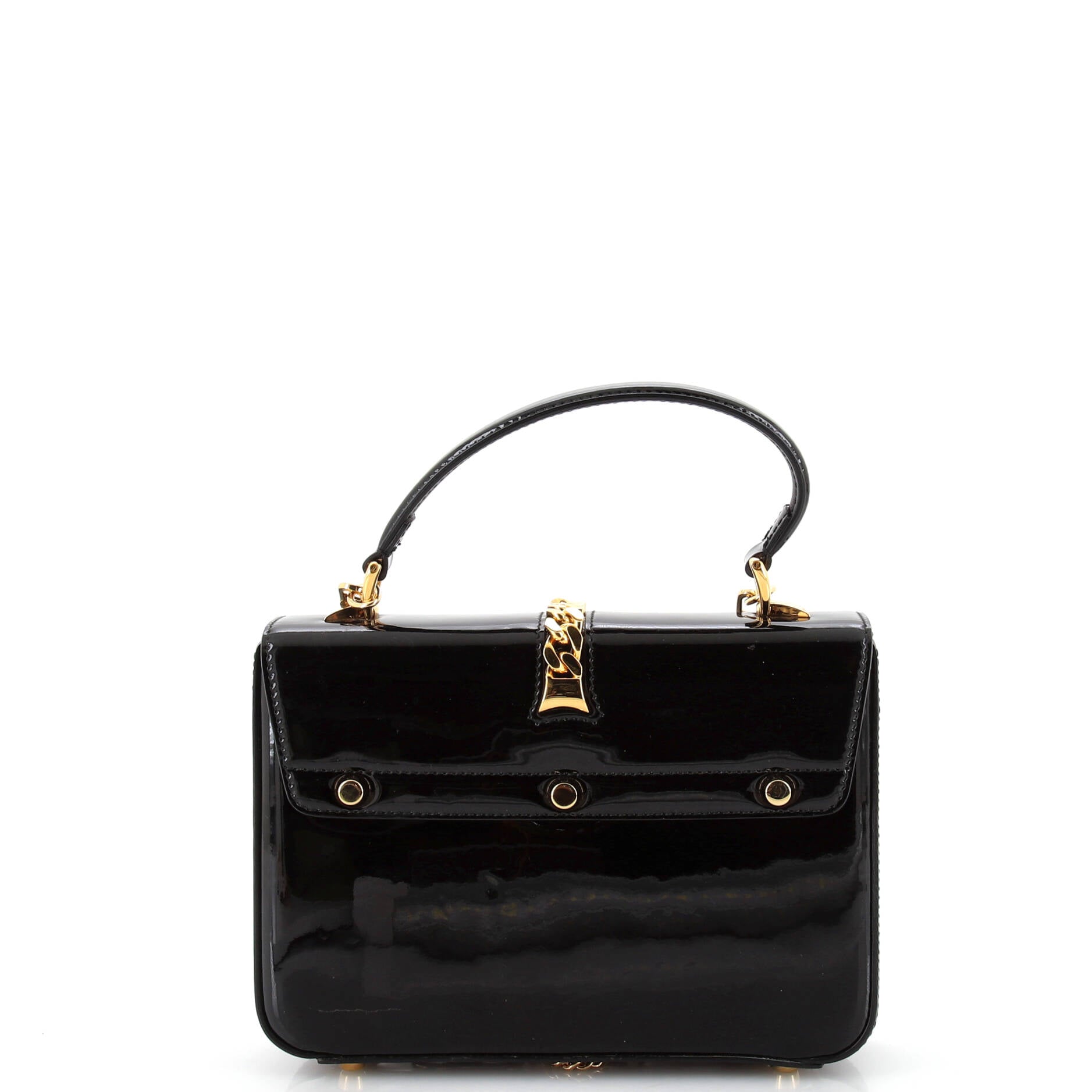 Sylvie 1969 Top Handle Bag Patent Mini – Image 3