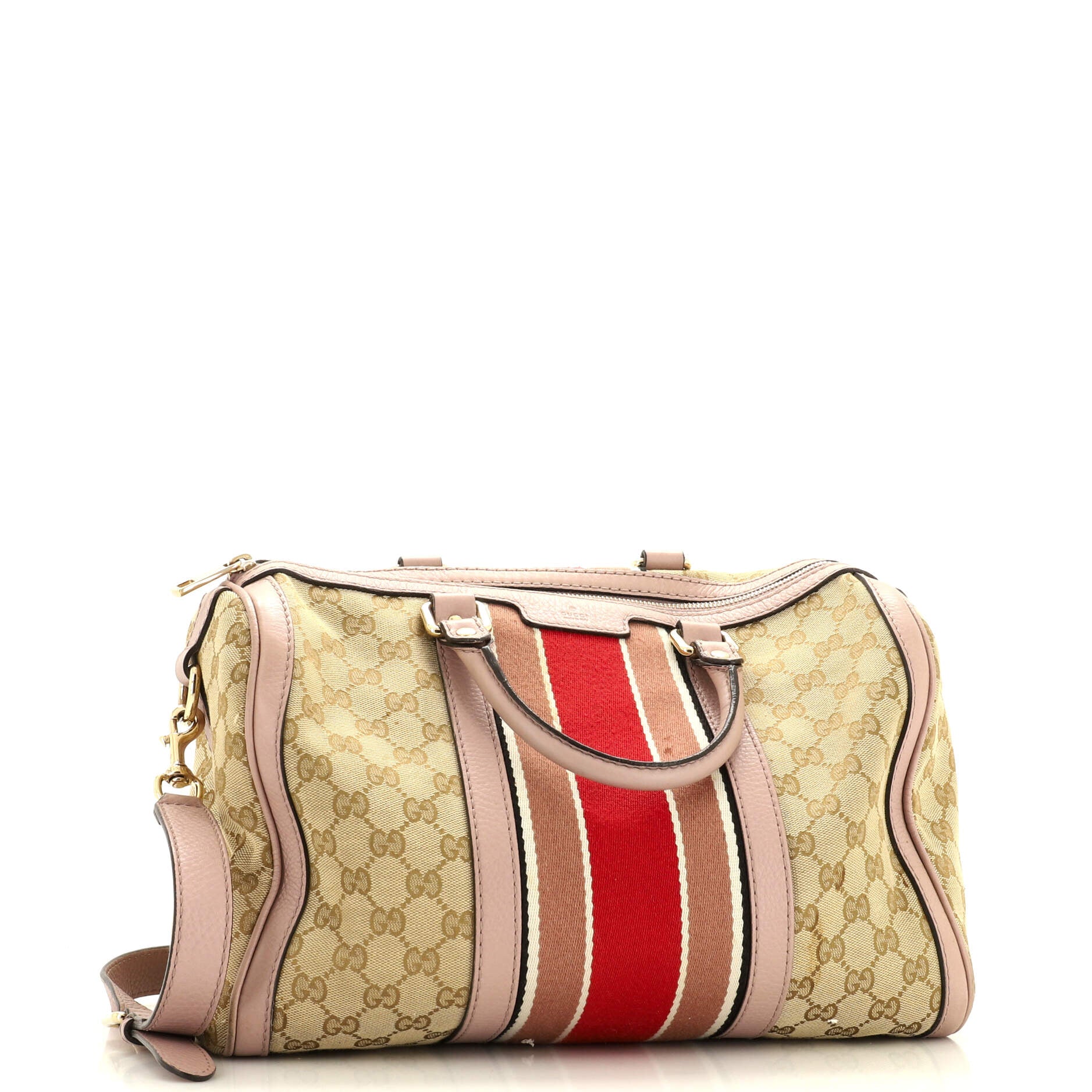 Vintage Web Boston Bag GG Canvas Medium – Image 2