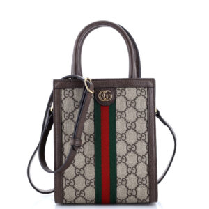 Ophidia Convertible Tote GG Coated Canvas Super Mini