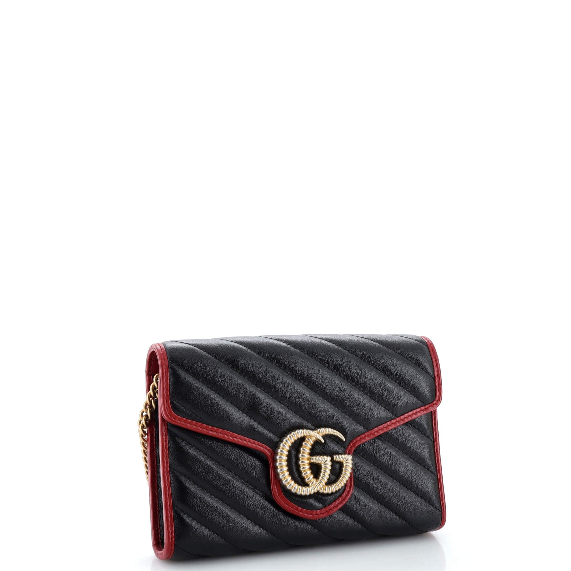 GG Marmont Chain Wallet Diagonal Quilted Leather Mini – Image 2