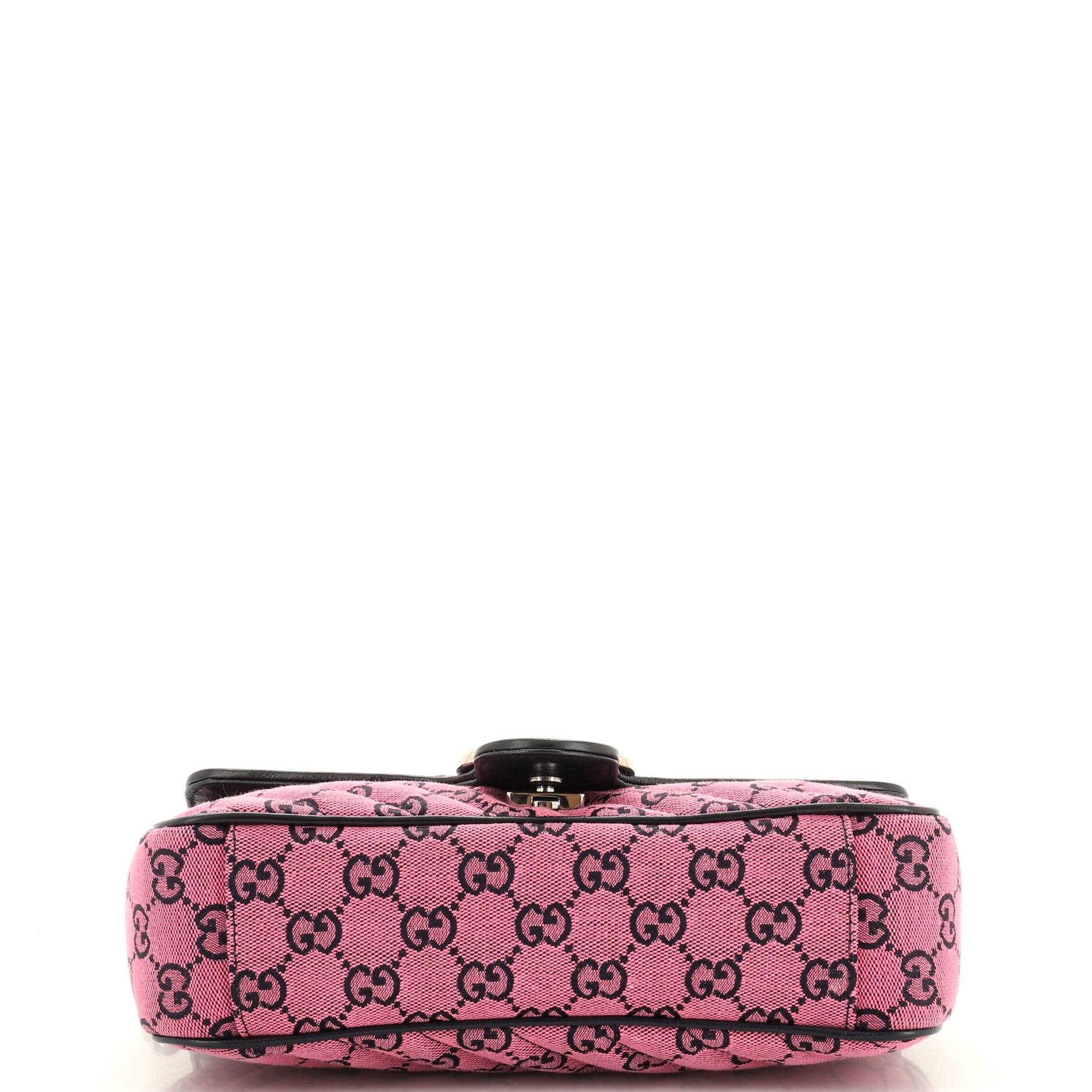 GG Marmont Flap Bag Diagonal Quilted GG Canvas Small – Image 4