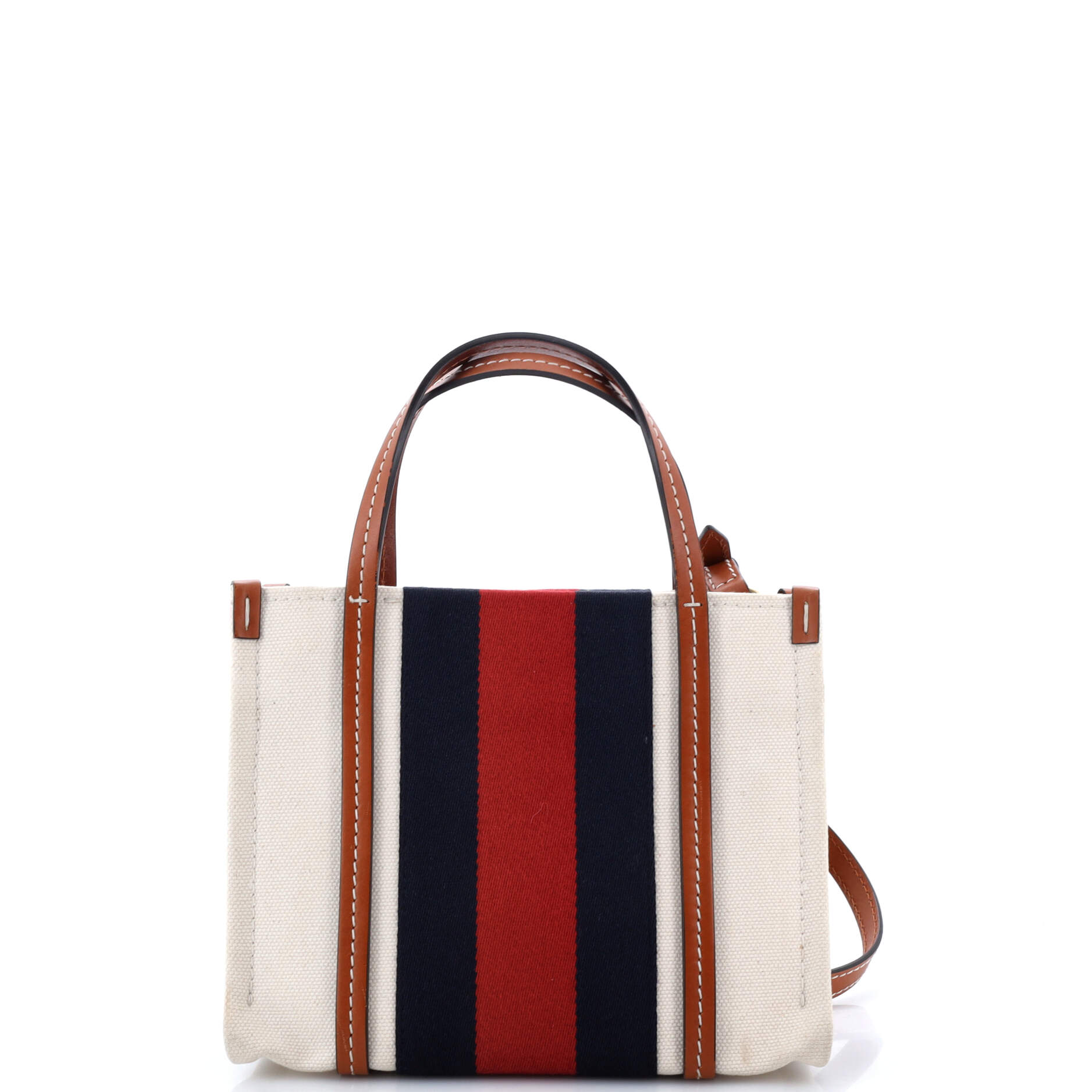 Interlocking G Web Tote Canvas Small – Image 3