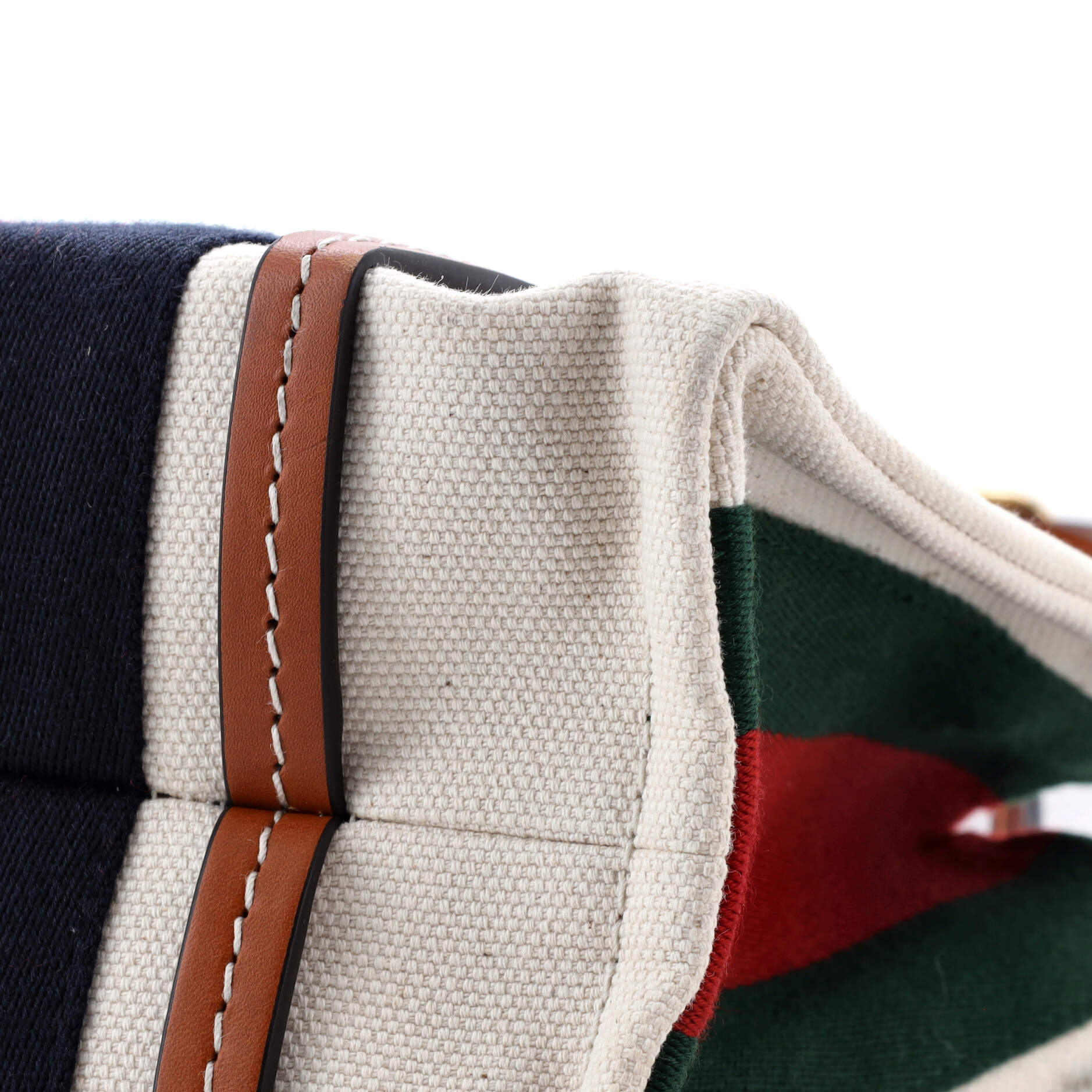 Interlocking G Web Tote Canvas Small – Image 7