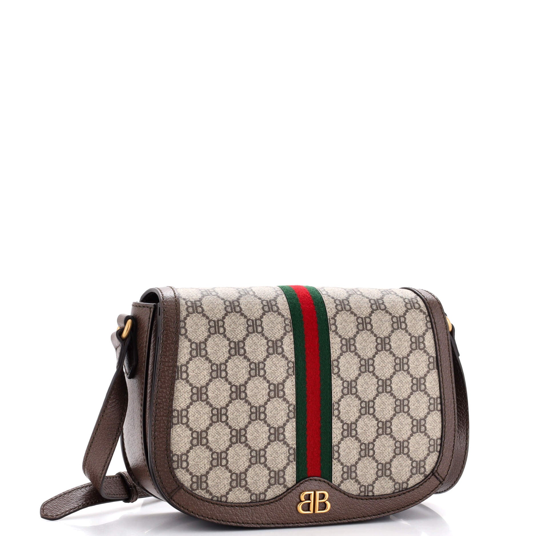 x Balenciaga The Hacker Project Flap Messenger Bag BB Coated Canvas Medium – Image 2