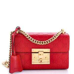 Padlock Shoulder Bag Guccissima Leather Small