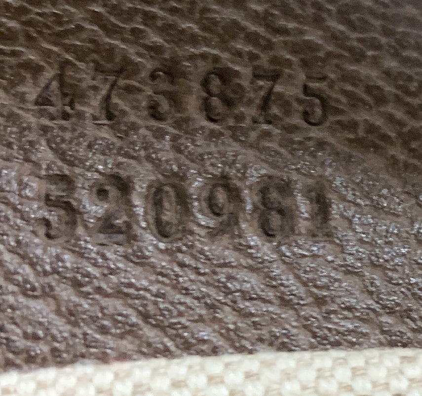 Neo Vintage Drawstring Bucket Backpack GG Coated Canvas Mini – Image 8