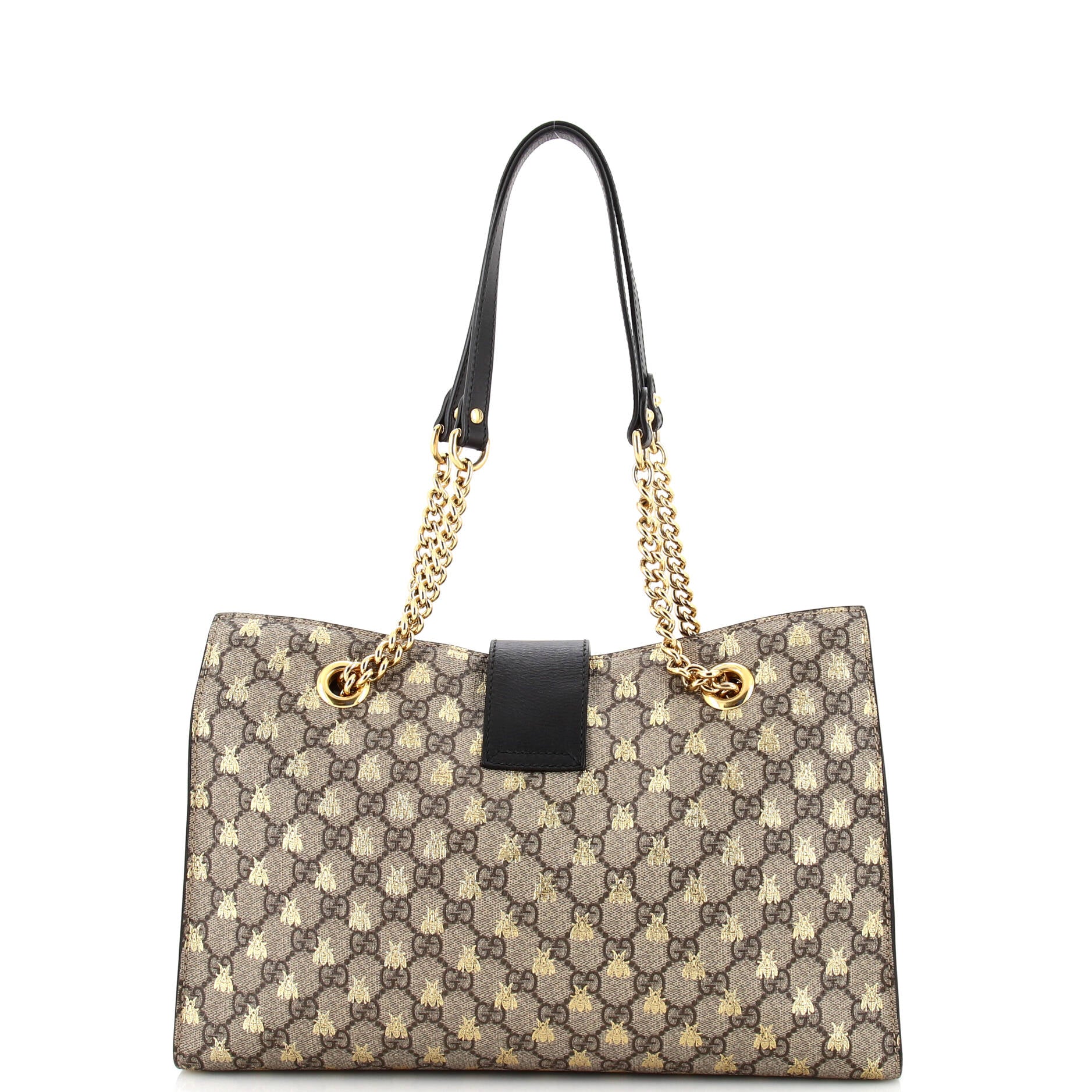 Padlock Chain Tote Printed GG Coated Canvas Medium – Image 3