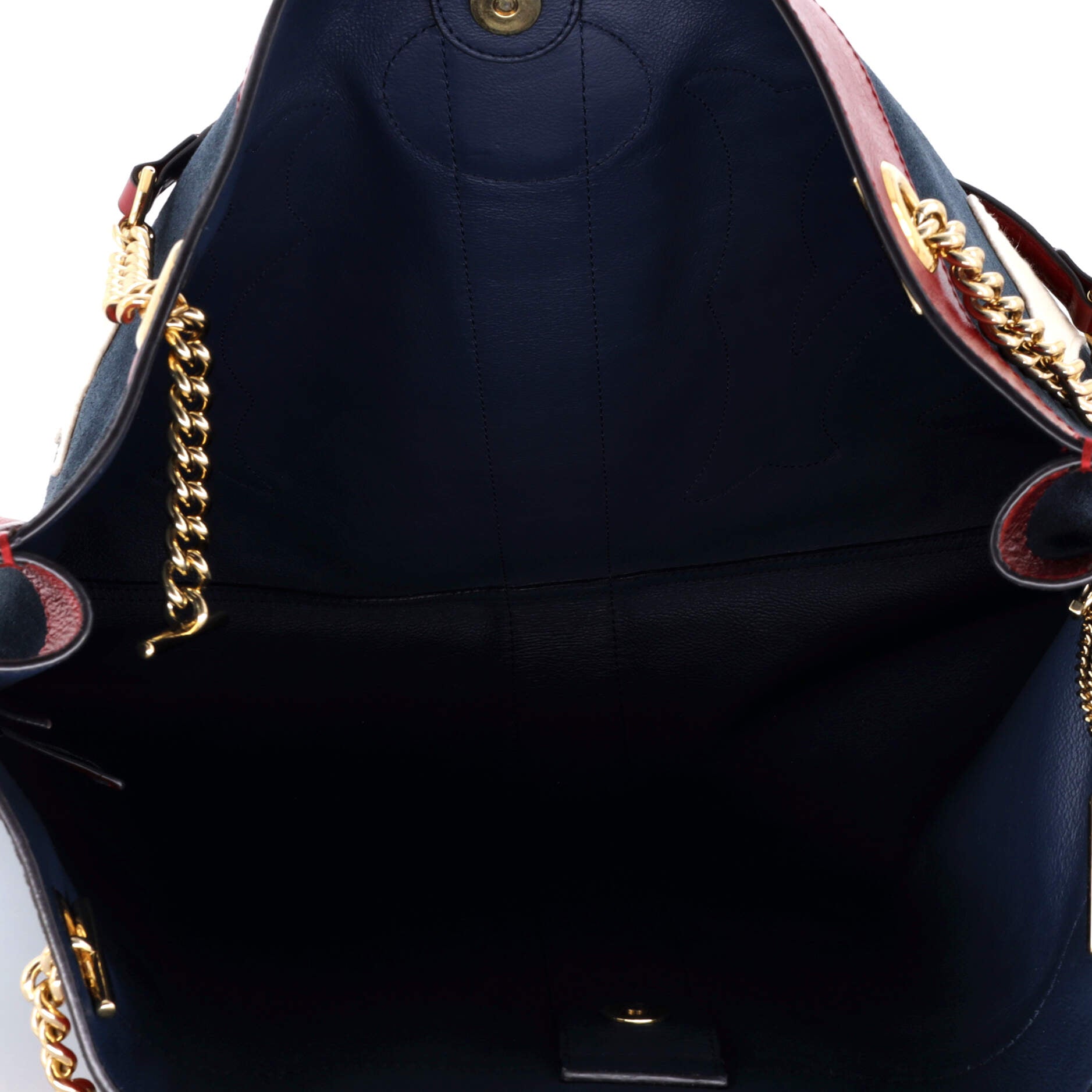 Rajah Chain Tote Suede with Applique Large – Image 6