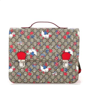 Children's Flap Backpack Printed GG Coated Canvas