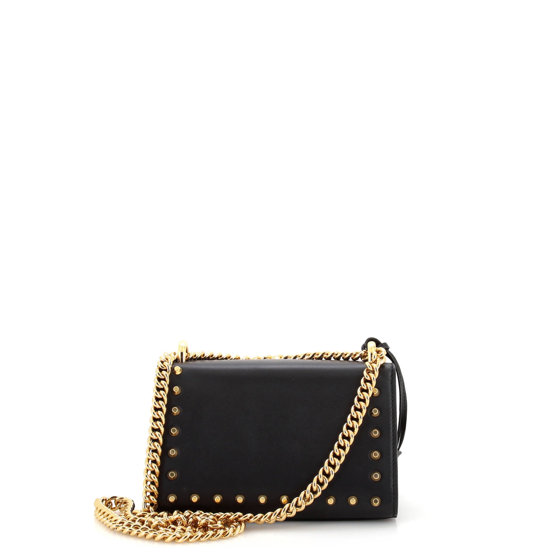 Pearly Padlock Shoulder Bag Studded Leather Small – Image 3