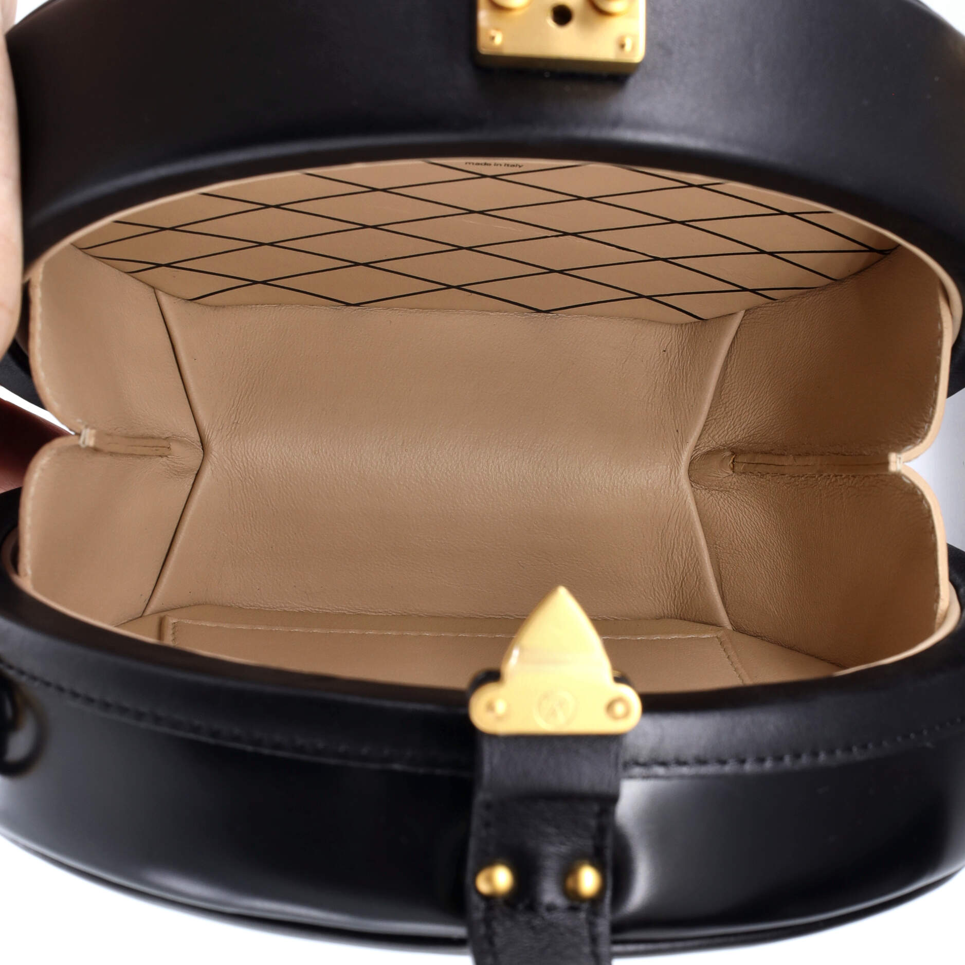 Petite Boite Chapeau Bag Anachro Bleu Printed Calfskin – Image 5