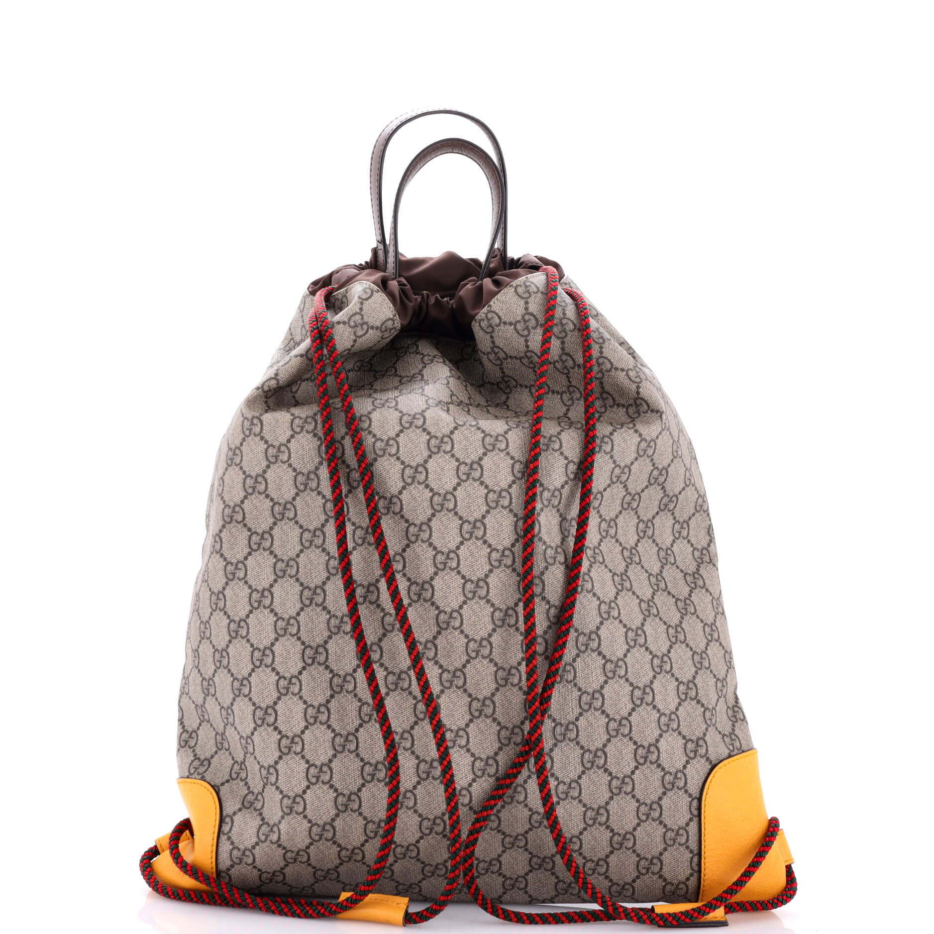 Neo Vintage Drawstring Backpack GG Coated Canvas Large – Image 3