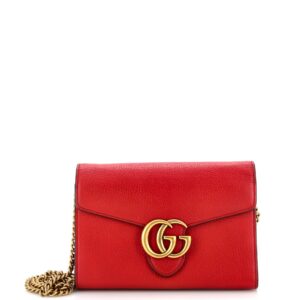 GG Marmont Chain Wallet Leather Mini
