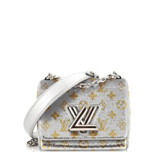 Twist Handbag Monogram Sequins PM