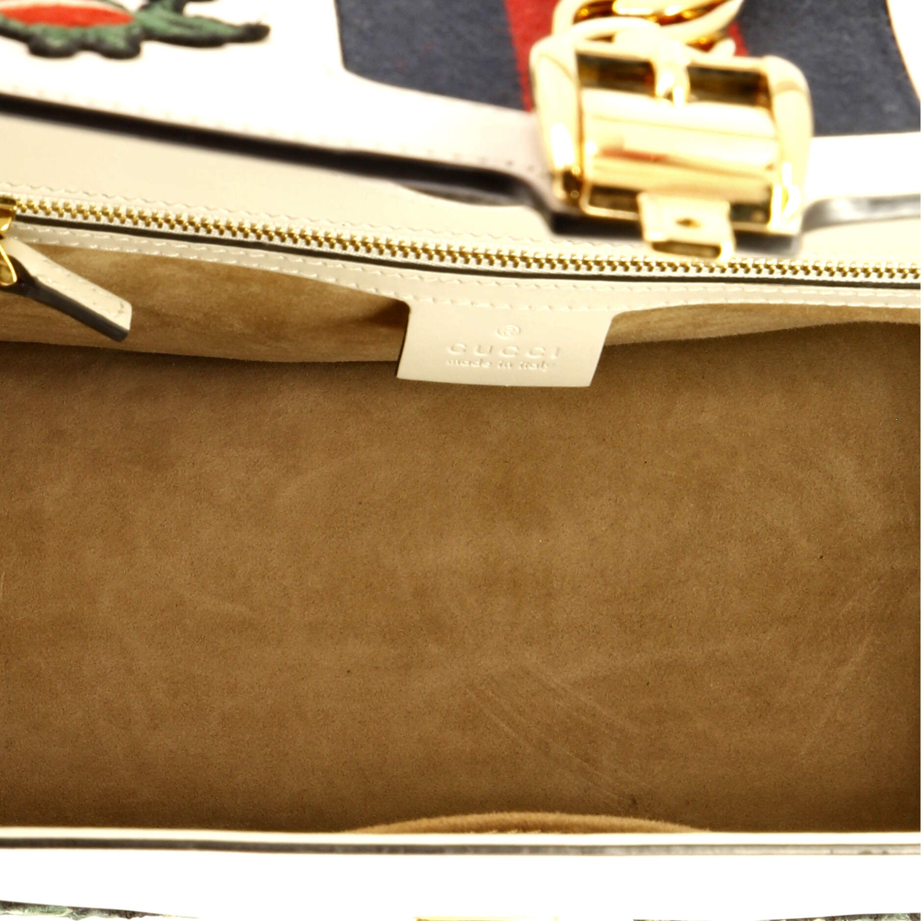 Sylvie Top Handle Bag Embroidered Leather Medium – Image 5