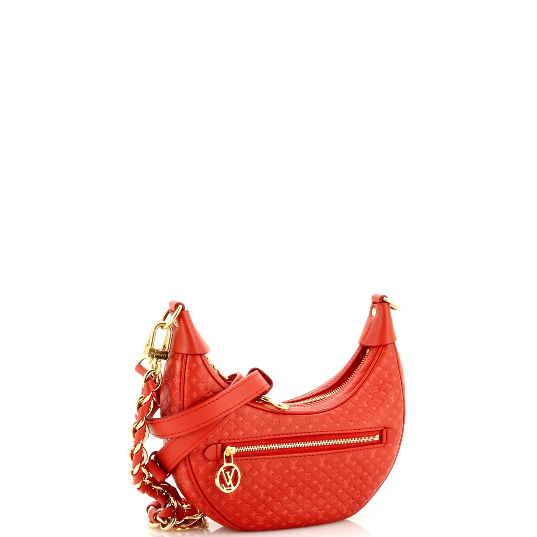 Loop Handbag Nanogram Embossed Leather – Image 2