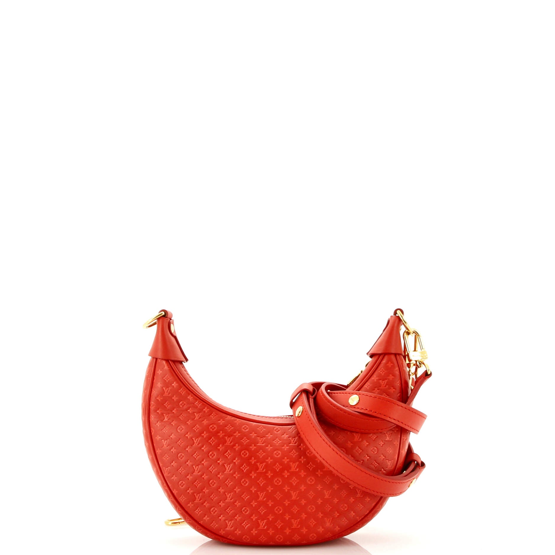 Loop Handbag Nanogram Embossed Leather – Image 3