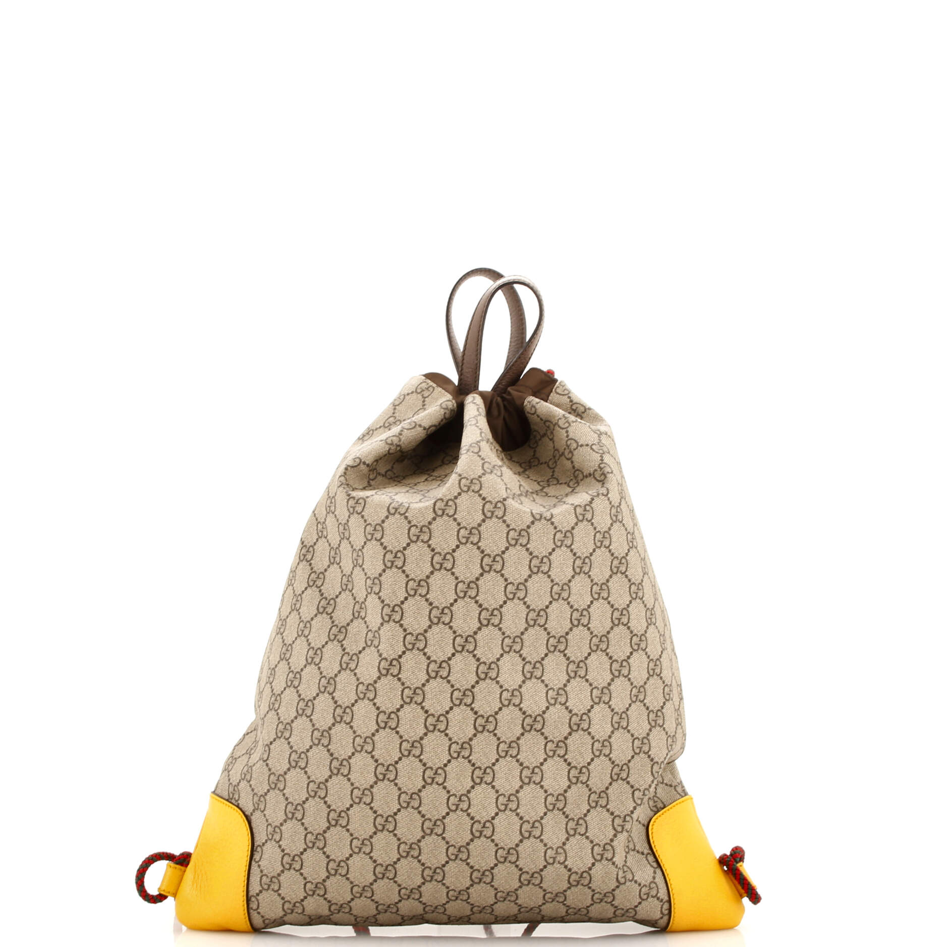 Neo Vintage Drawstring Backpack GG Coated Canvas Large – Image 3