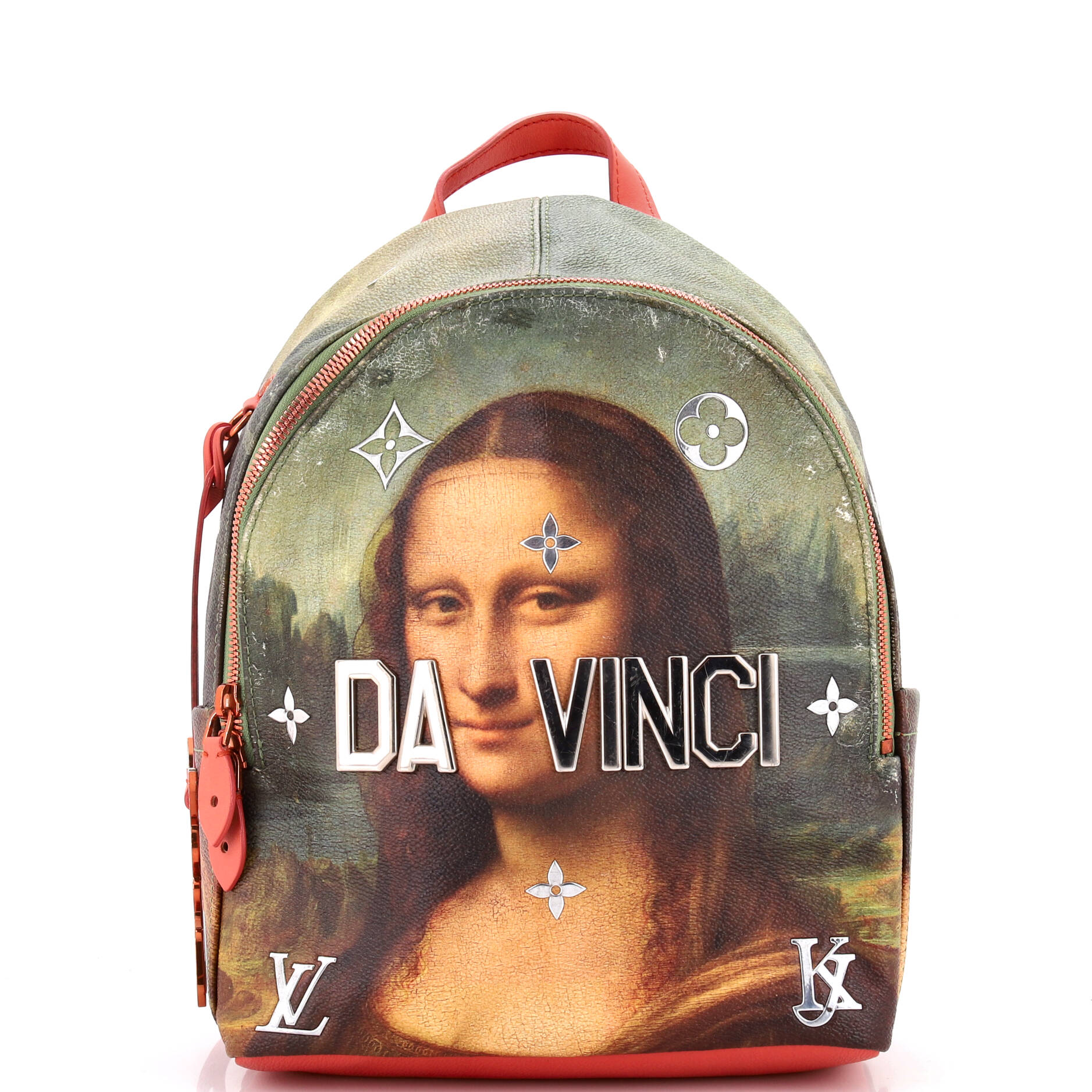 Palm Springs Backpack Limited Edition Jeff Koons Da Vinci Print Canvas PM