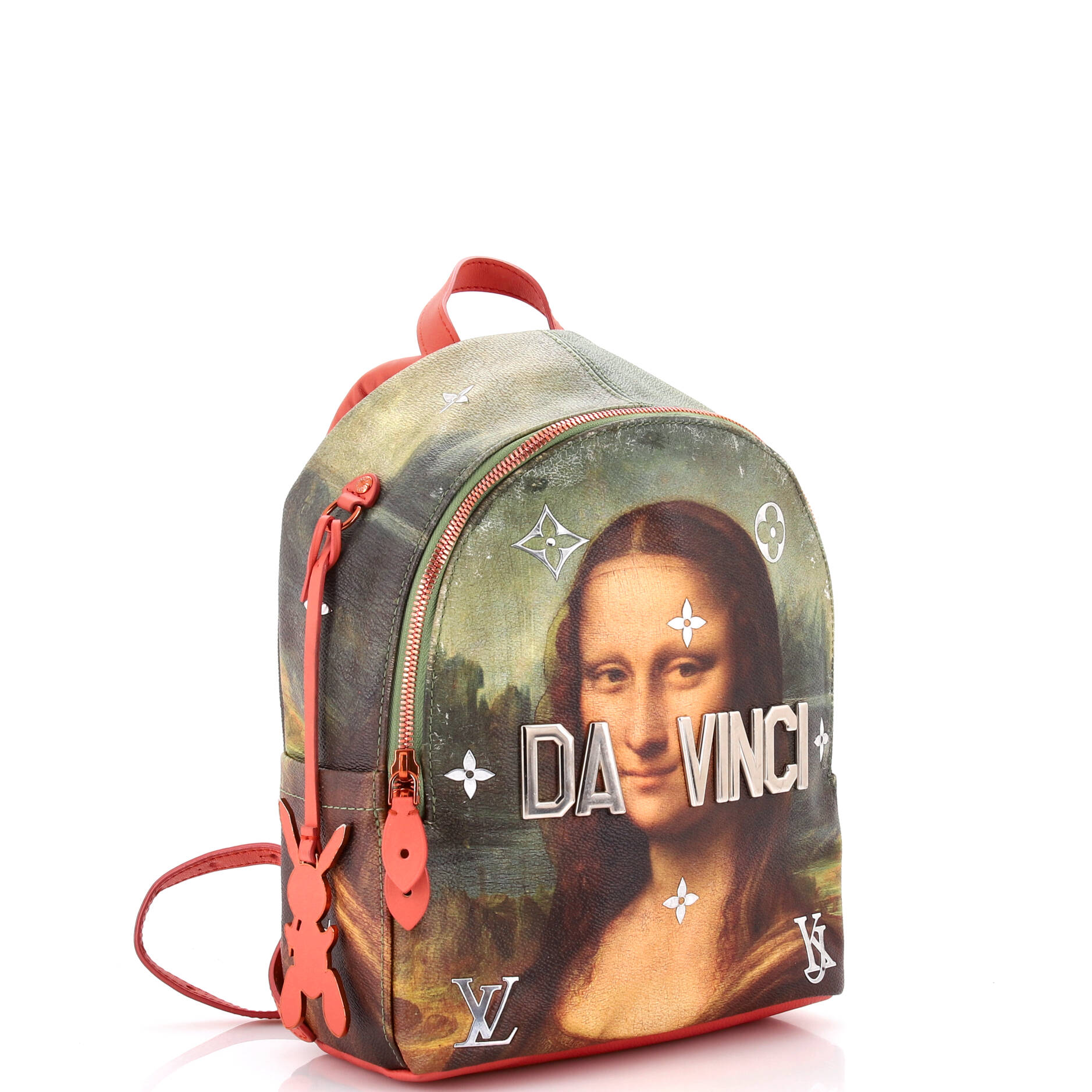 Palm Springs Backpack Limited Edition Jeff Koons Da Vinci Print Canvas PM – Image 2
