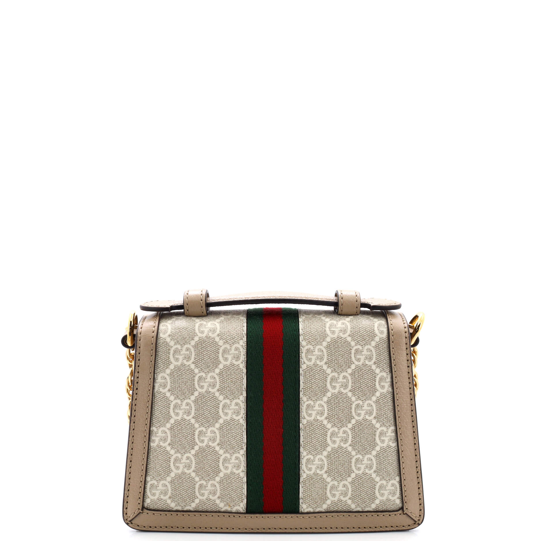 Ophidia Flap Top Handle Bag GG Coated Canvas Mini – Image 3