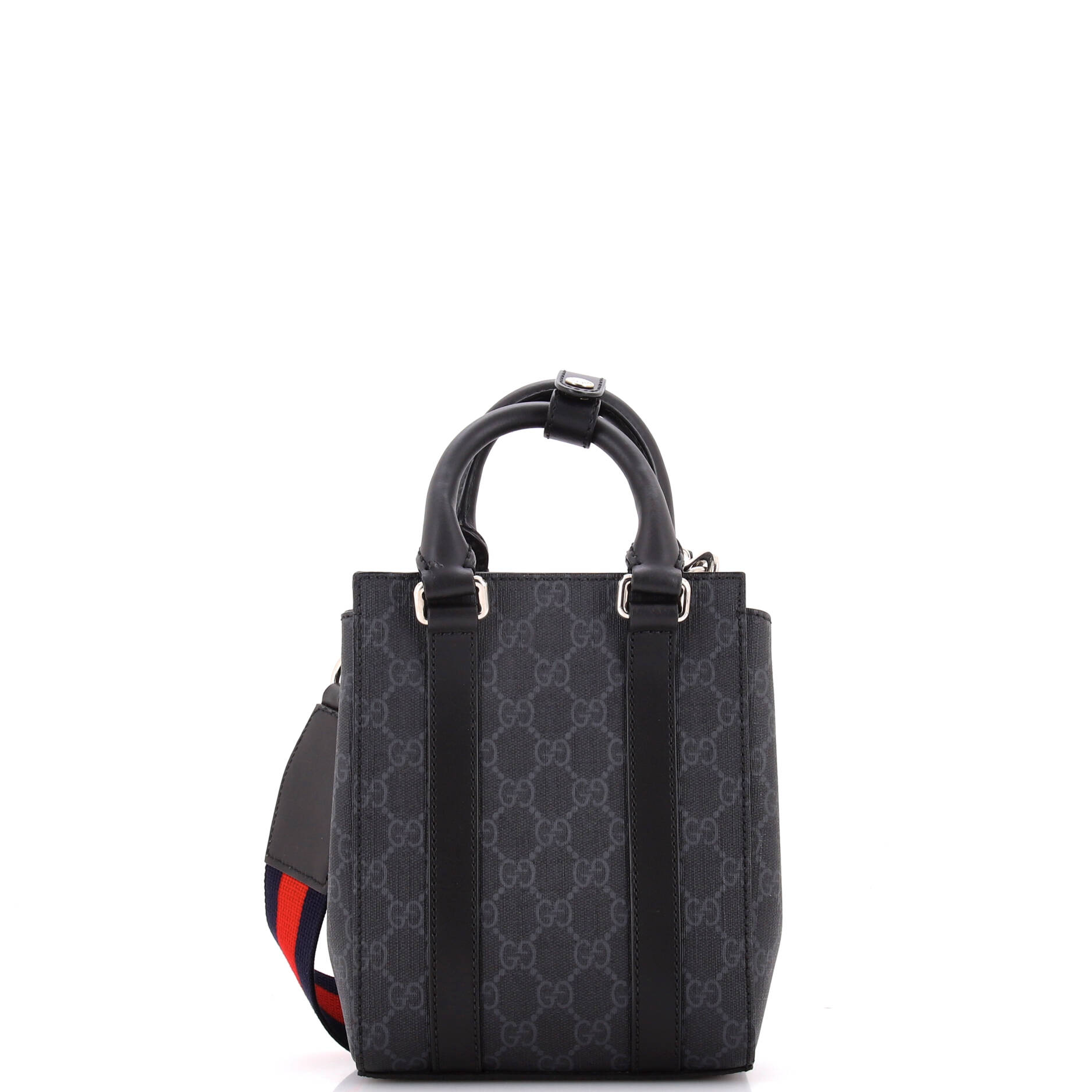 Convertible Web Open Tote GG Coated Canvas Mini – Image 3